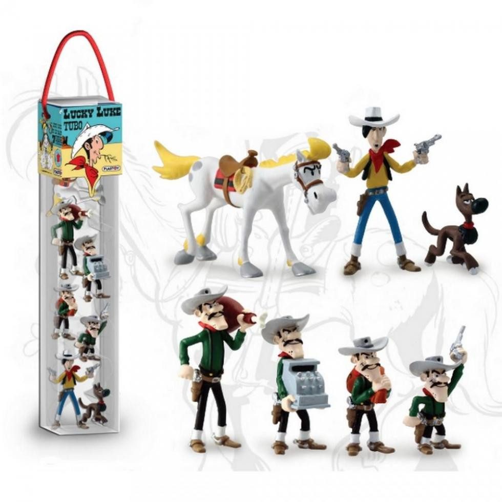 Plastoy Spiel, Lucky Luke - Tube Lucky Luke (7 Figuren)