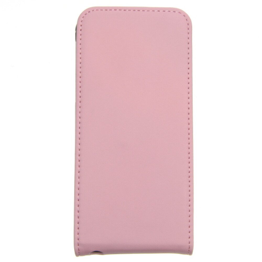Handytasche Slim Leder Flip Handyhülle für iPhone 5, 5SE Rosa (Flip Cover)