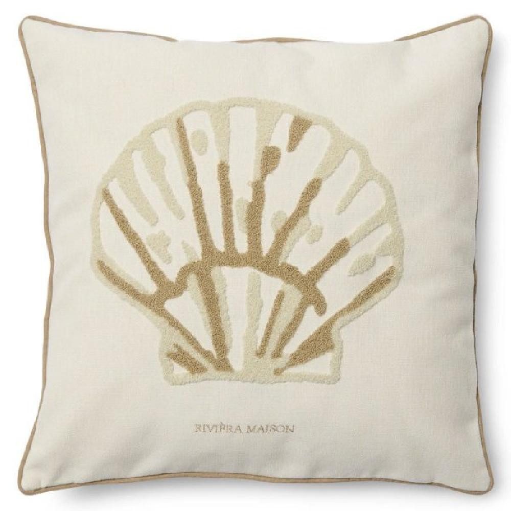 Rivièra Maison Kissenhülle Kissenhülle Shell Pillow Cover (50x50cm) günstig online kaufen