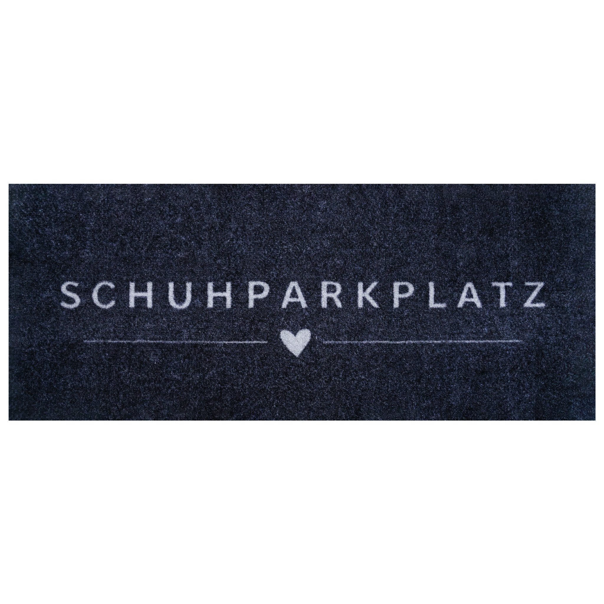 Floordirekt Fußmatte Varo, Waschbare Schuhmatte mit Schuhparkplatz, rutschhemmend, Schuhparkplatz für bis zu 4 Paar Schuhe