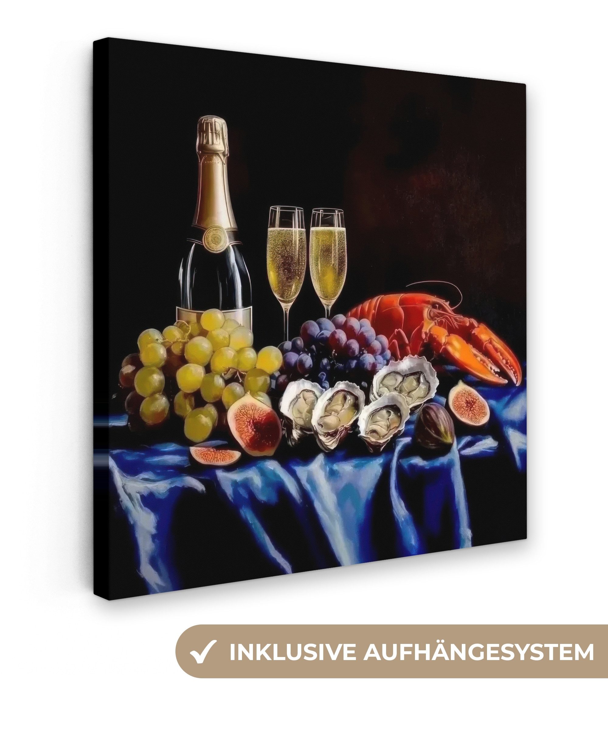 OneMillionCanvasses® Leinwandbild Champagner - Luxus - günstig online kaufen