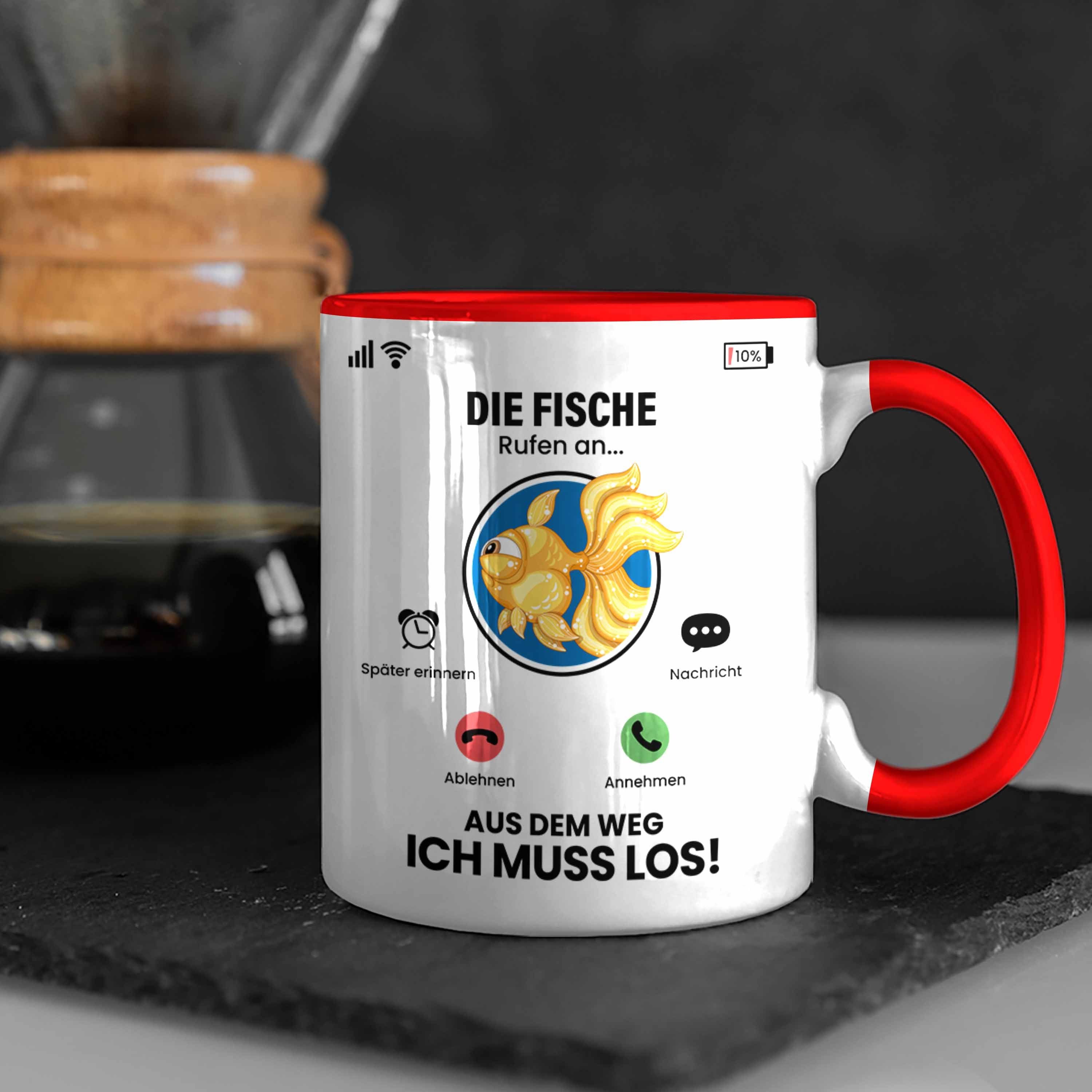 Geschen Tasse Züchter Besitzer An Die Trendation Rufen Fische Geschenk Rot Fische Tasse für