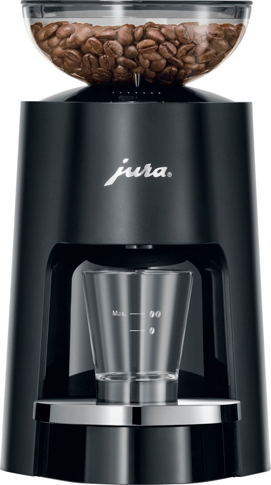 JURA Kaffeemühle 25048 P.A.G., 150 W, Kegelmahlwerk, 105 g Bohnenbehälter schwarz