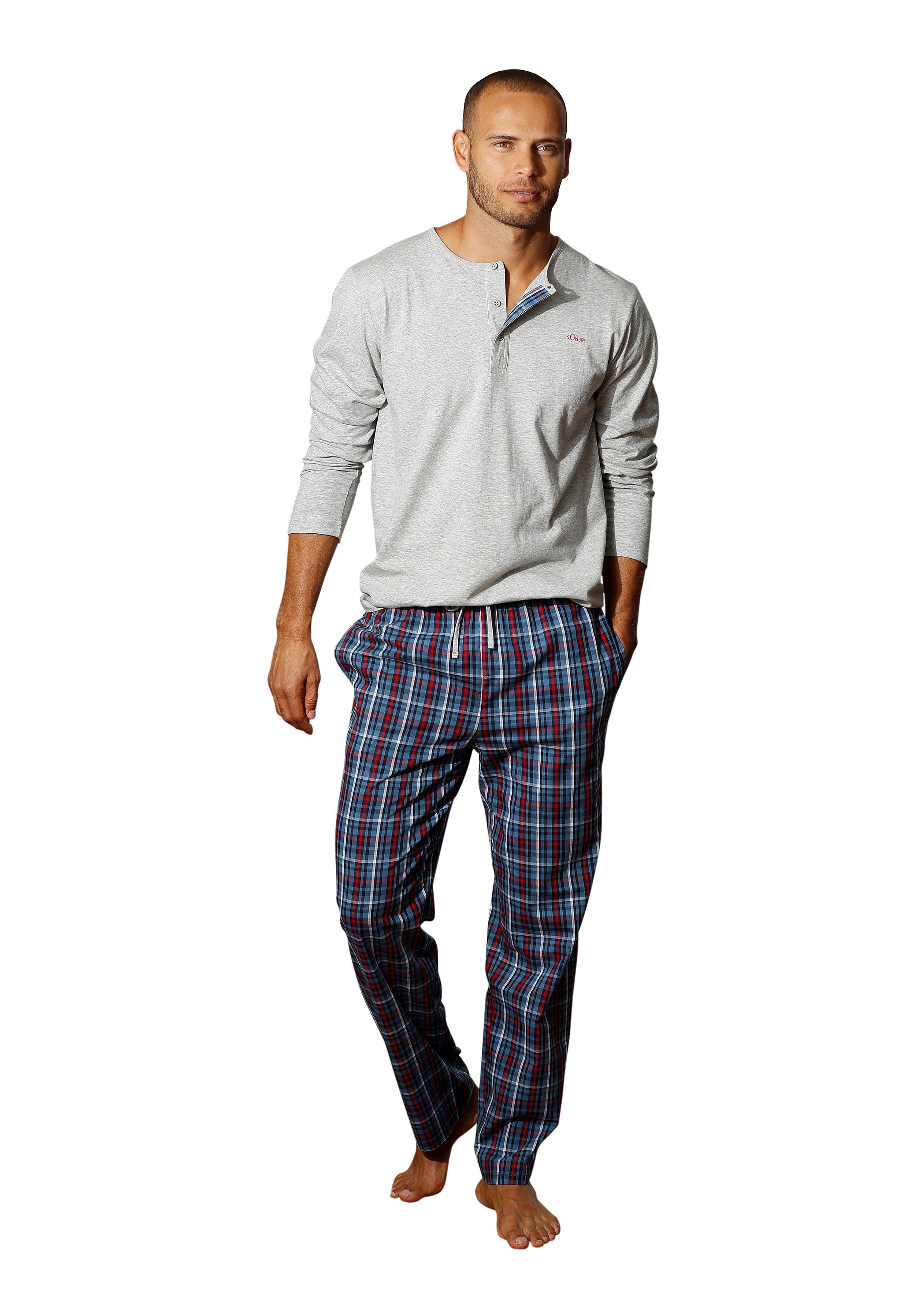s.Oliver Pyjama in langer Form mit Knopfleiste | OTTO