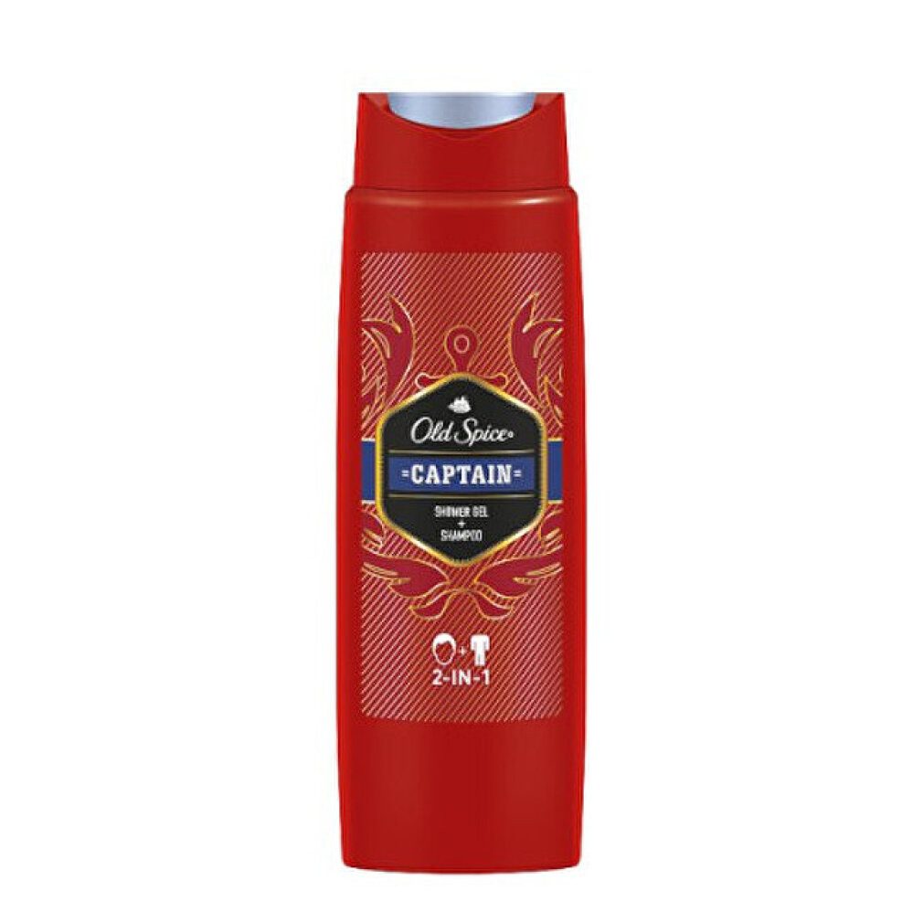 Old Spice Duschgel Captain Shower Gel and Shampoo for Men, 200ml