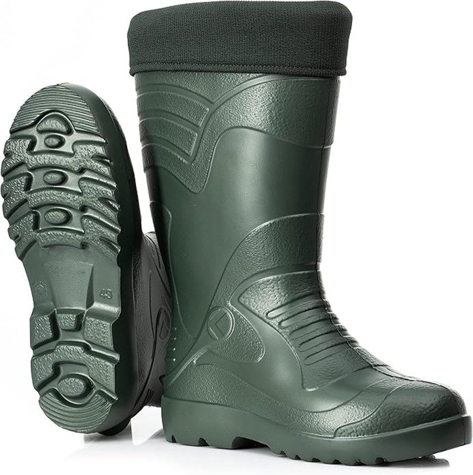 CLIMBR CLIMBR Ultraleichte gefütterte Gummistiefel Herren EVA Winter Arbeit Gummistiefel wasserdicht
