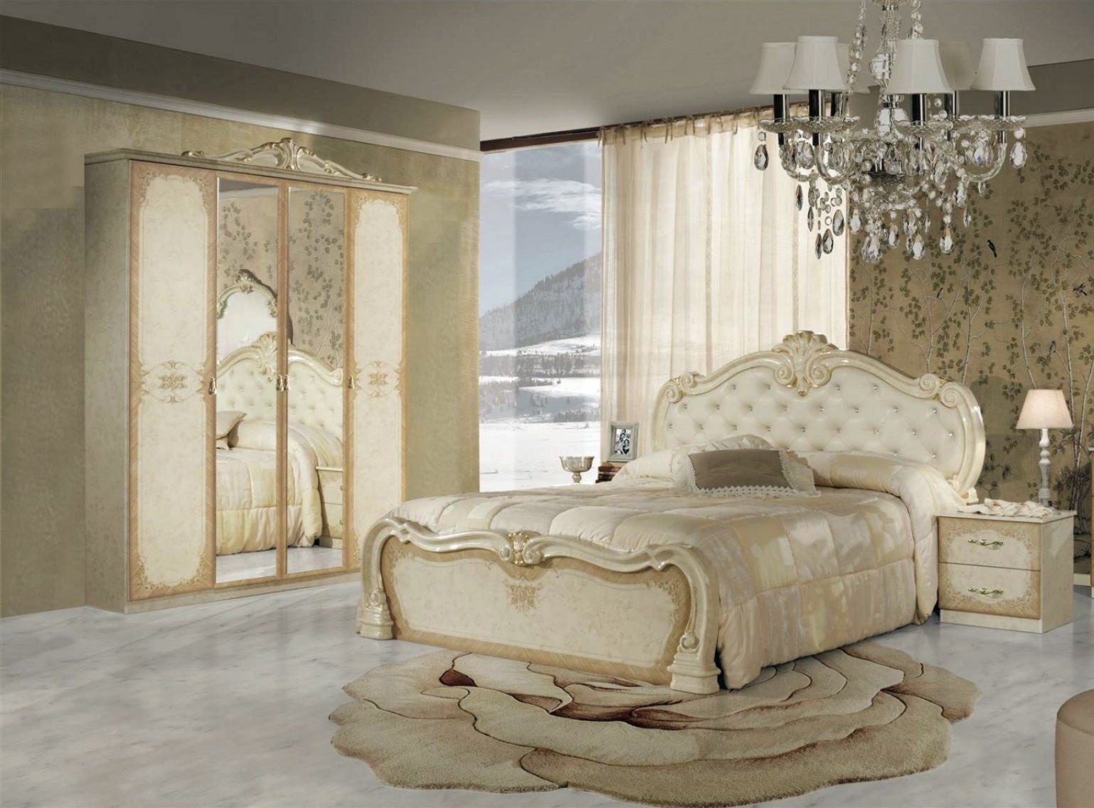Interdesign24 Schlafzimmer-Set Serafina, (4-Teilig, inkl. Bett günstig online kaufen