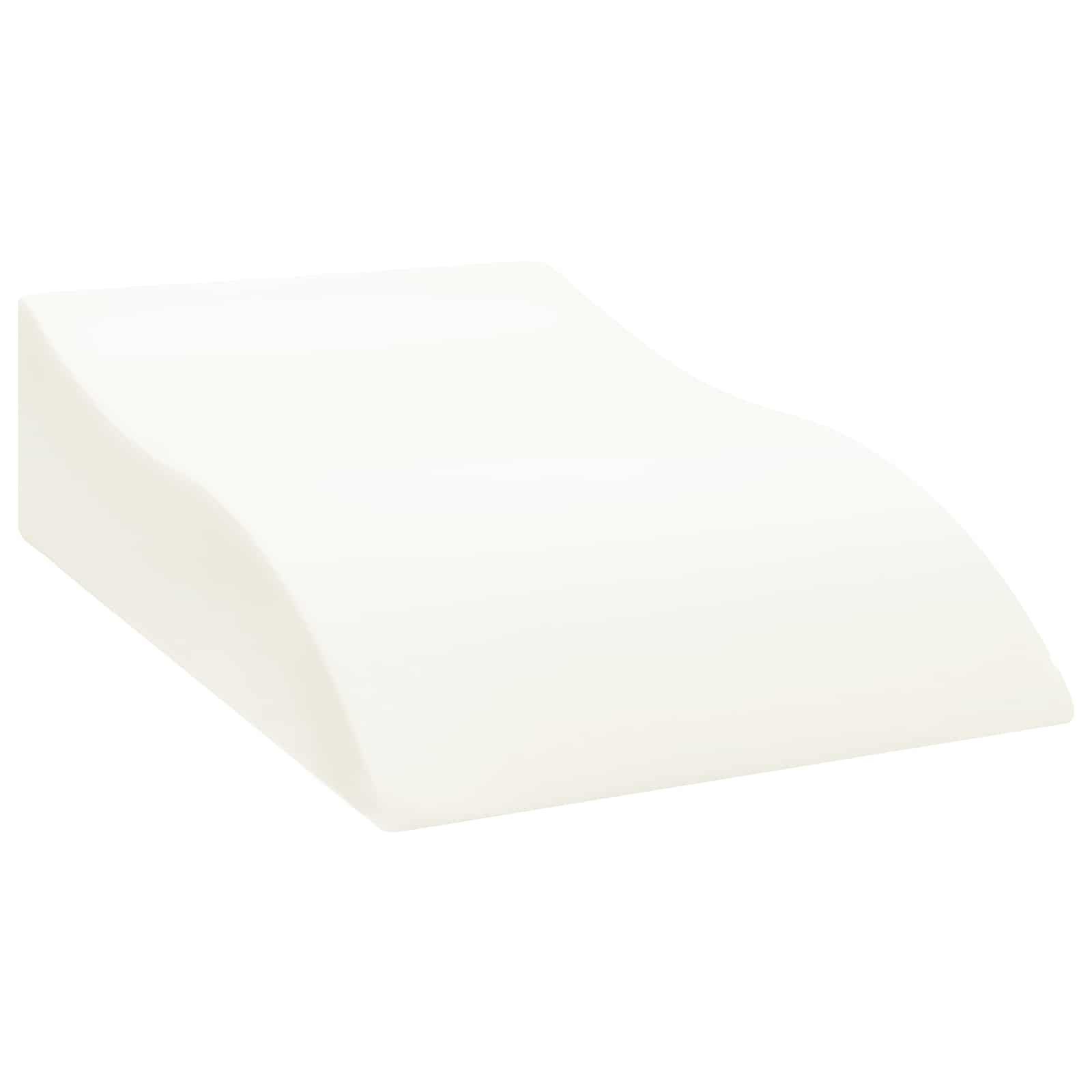 vidaXL Kopfkissen Beinkissen 68 x 40 x 18 cm PU-Schaum Grau, Bezug: Samt