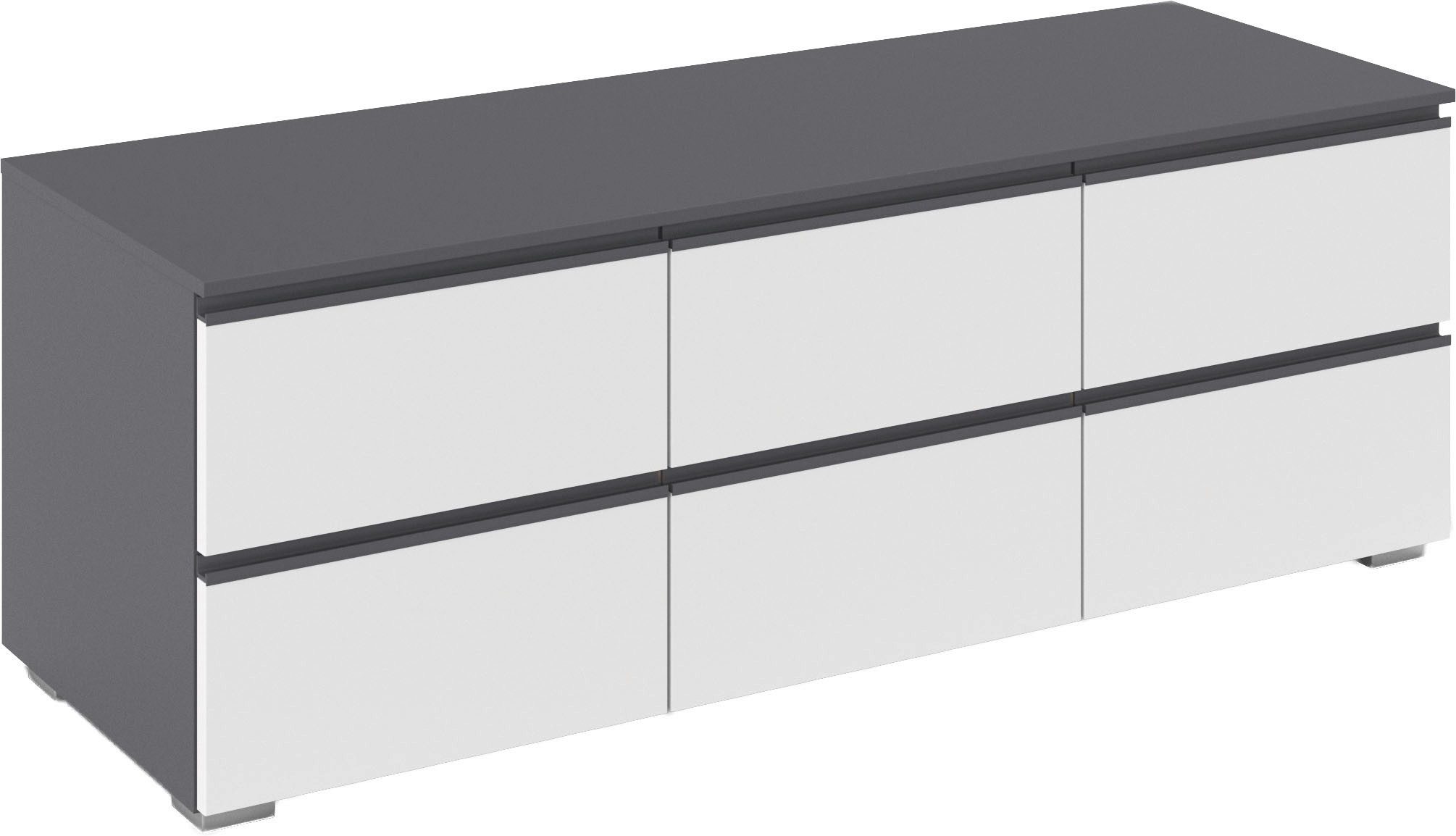 rauch TV-Board Sideboard Kommode Lowboard TV-Schrank MAINZ (Breite 80 oder 120 cm), praktische und geräumige Schubladen MADE IN GERMANY