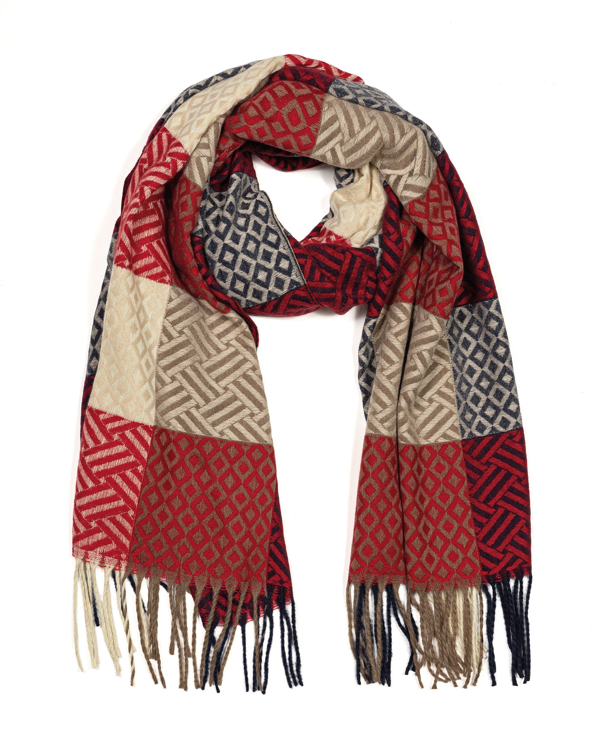 Cassandra Accessoires Schal Winterschal "Karo", mit Mustermix günstig online kaufen