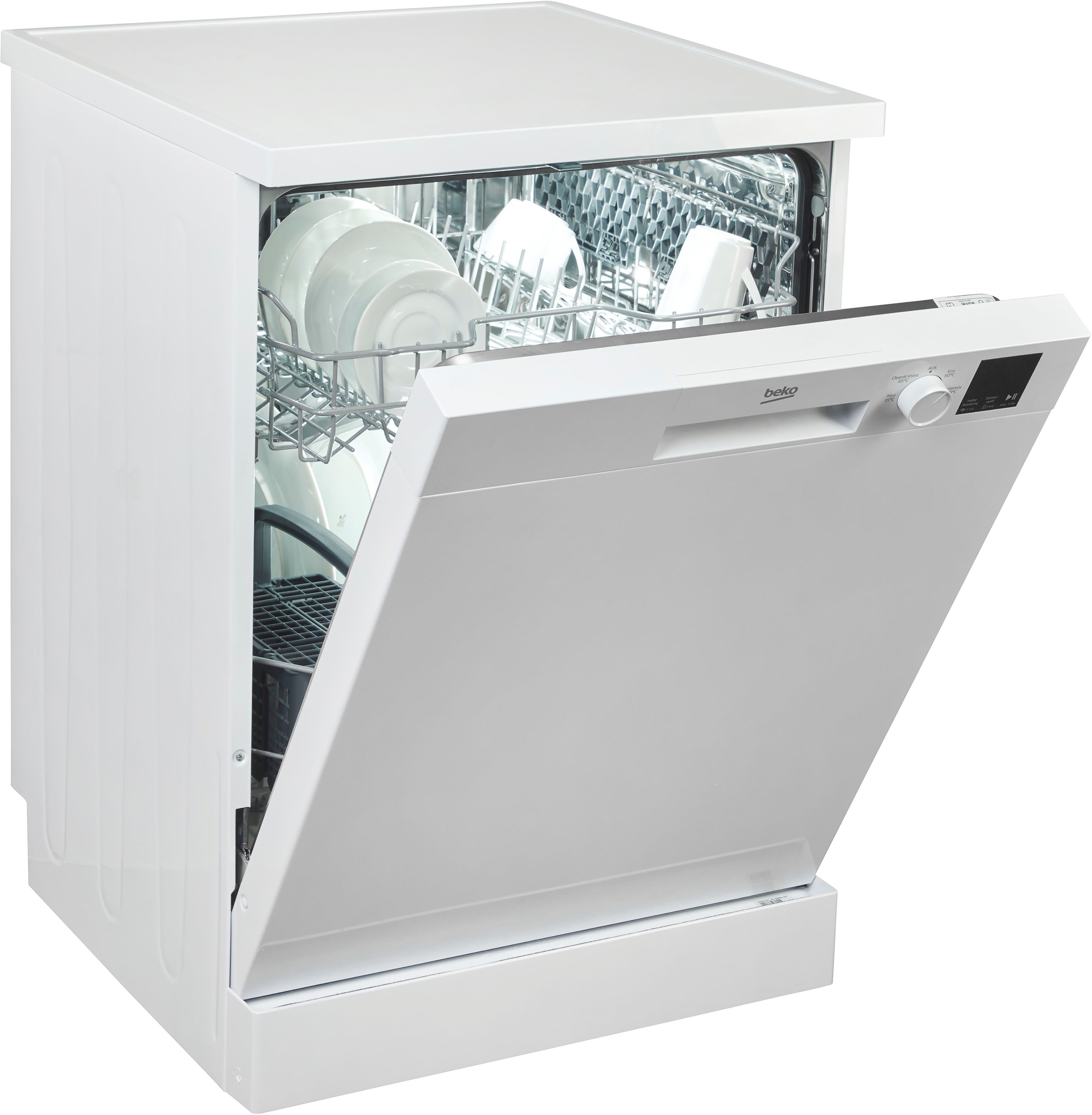 BEKO Standgeschirrspüler DFN04321W, 12,9 l, 13 Maßgedecke, WaterSafe – Schutz vor Wasserschäden durch automatische Abschaltung – Bild 3 von 5