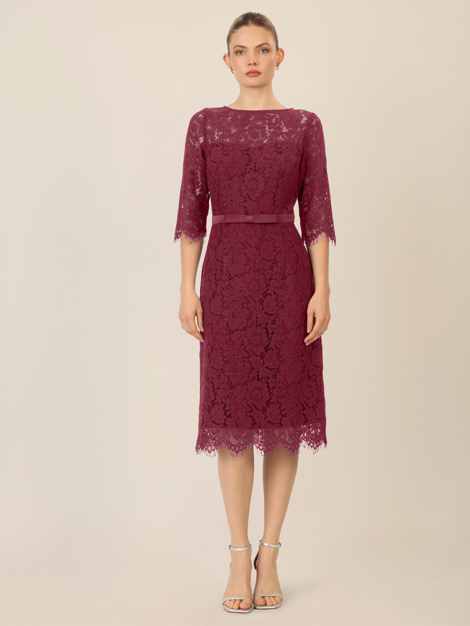 Apart Abendkleid mit Schleifen-Gürtel günstig online kaufen