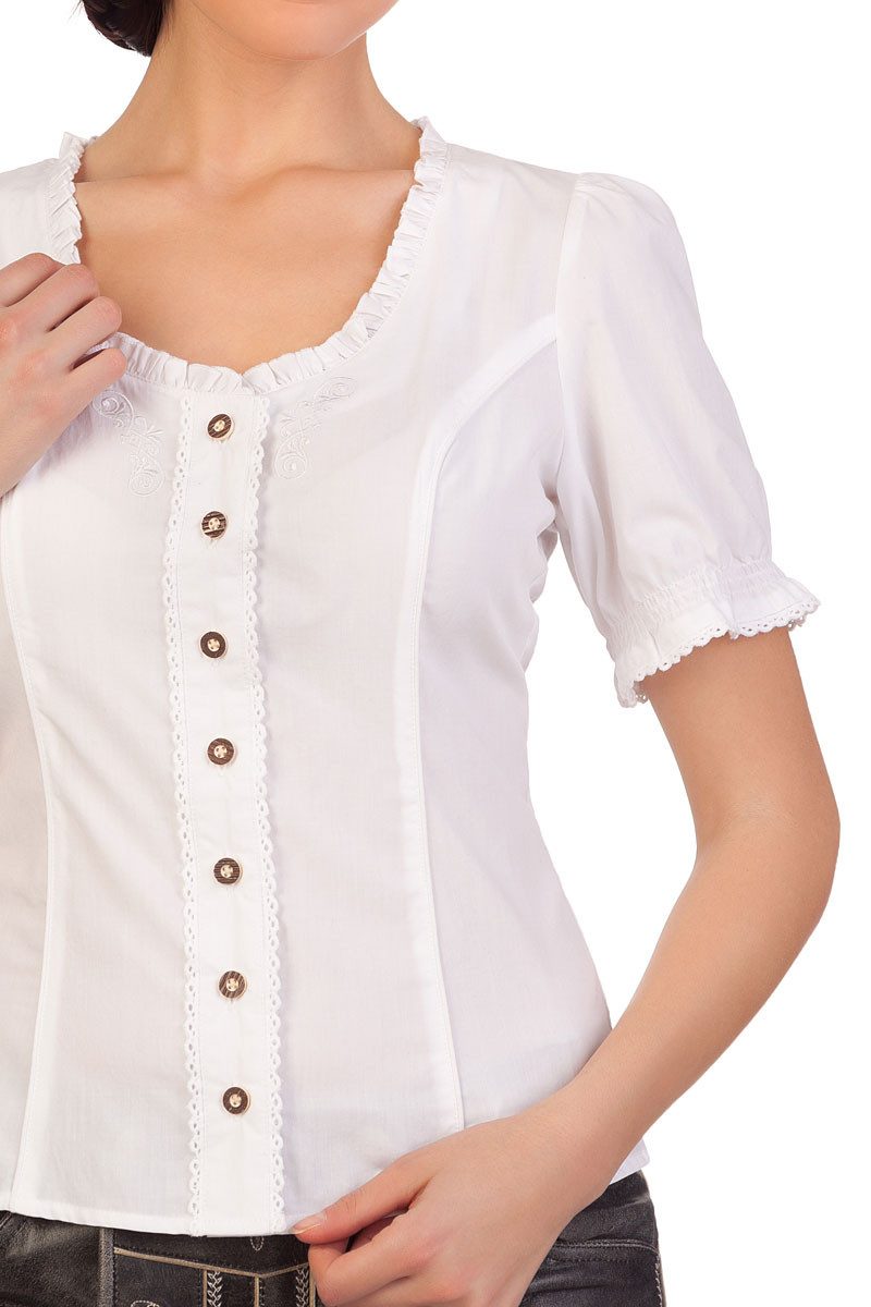 Spieth & Wensky Trachtenbluse Trachtenbluse - WINKA - rot, weiß günstig online kaufen