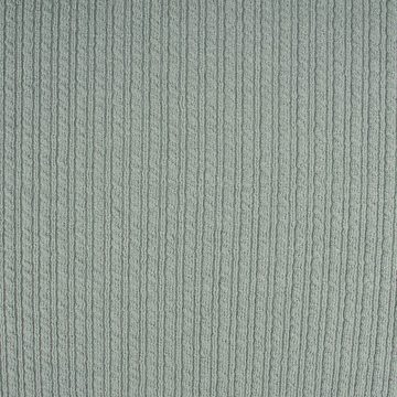 SCHÖNER LEBEN. Stoff Wollstrick Strickstoff Wolle Melange mint 1,5m Breite