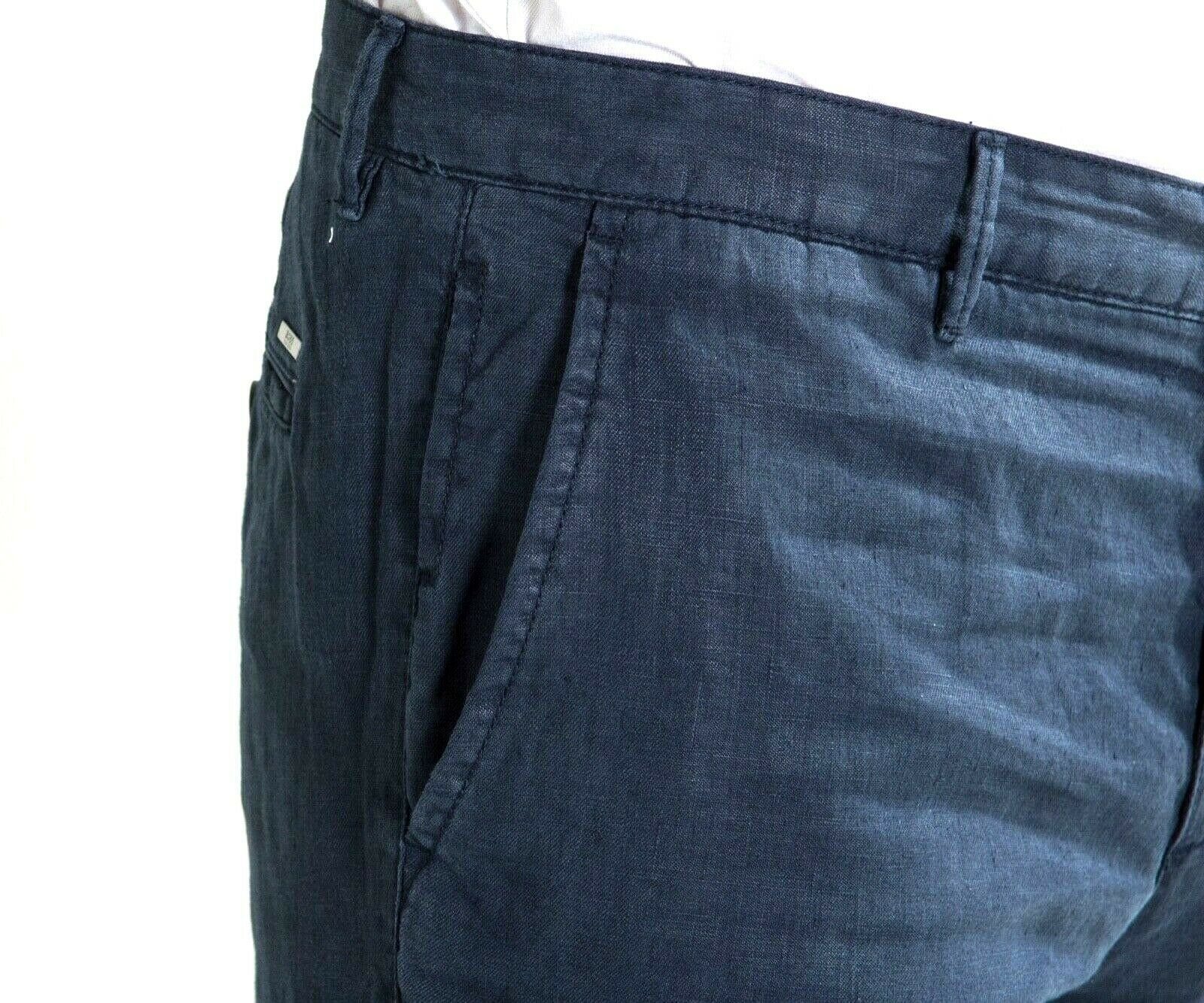 HUGO Leinenhose Hugo Boss Herren Hosen, Hugo Boss Boss Barlow-D Leinen Hosen