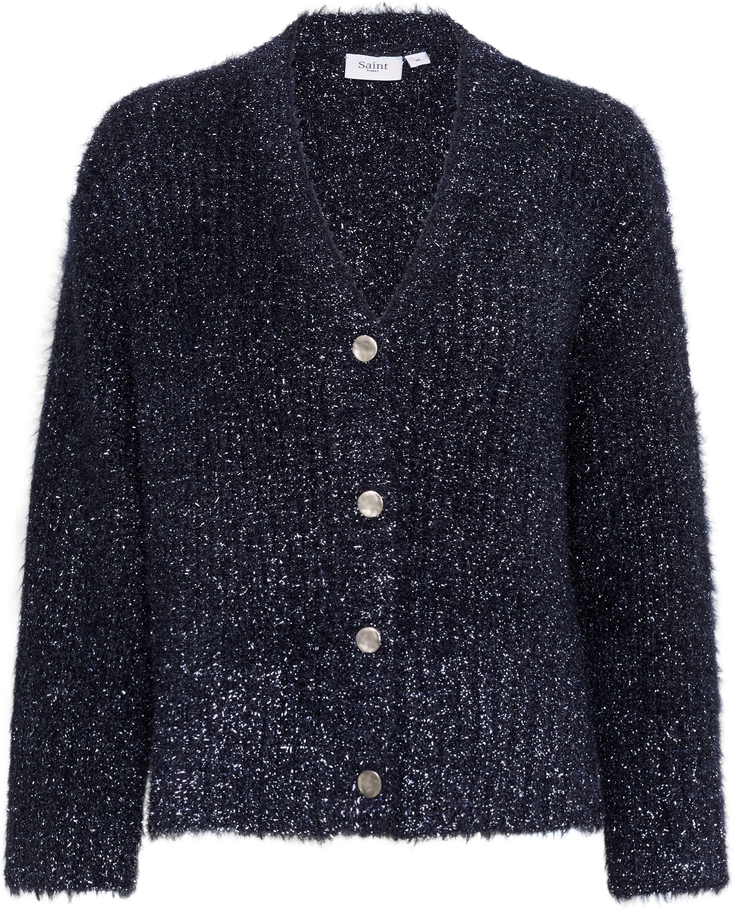 Saint Tropez Strickjacke HalfaSZ Cardigan mit Glitzereffekt – Bild 5 von 5