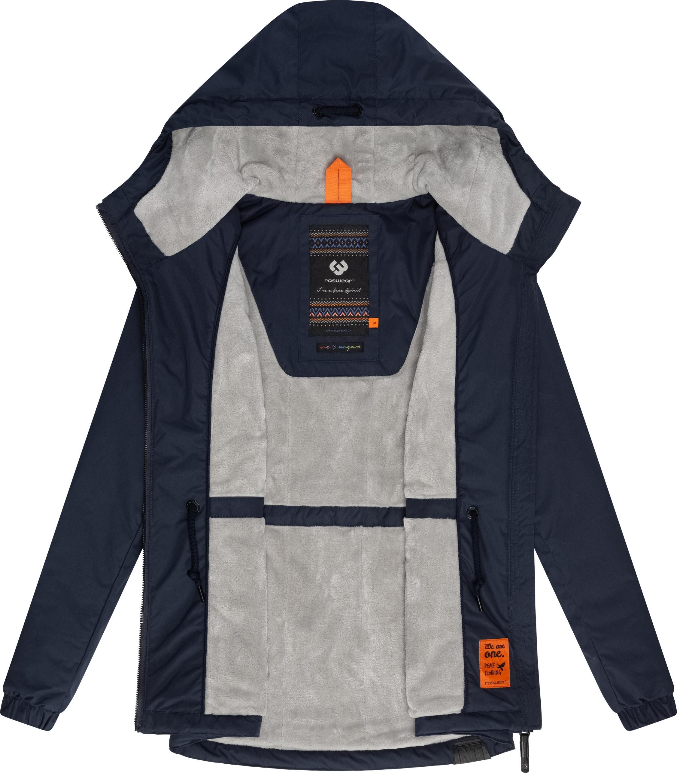 Ragwear Winterjacke Dankka Warm Wasserdichte weiche Damen Jacke für den Winter