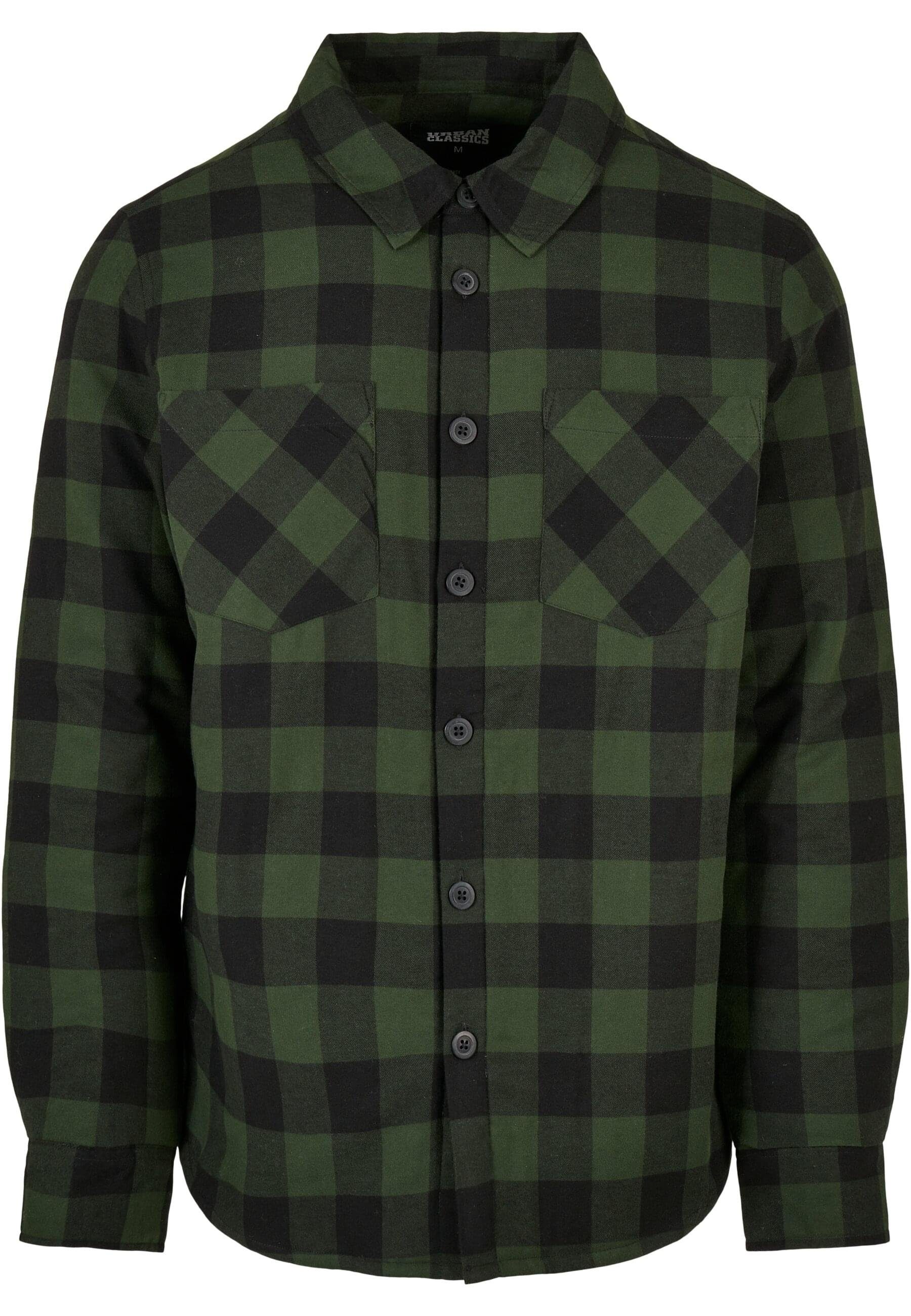 Langarmhemd Urban Classics Herren Padded Check Flannel Shirt