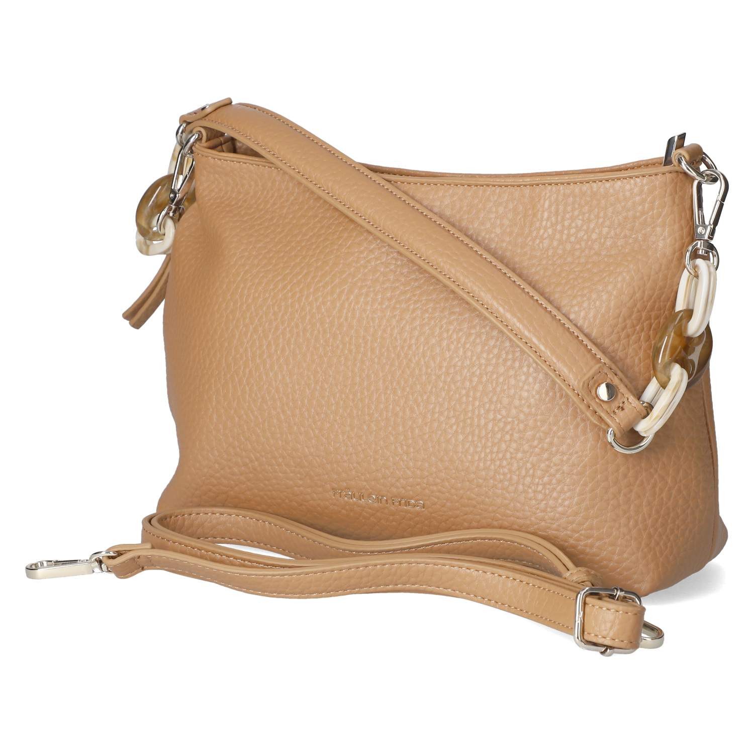 Handtasche Fräulein Frida FF2084,900 Damen Umhängetaschen Synthetik brown