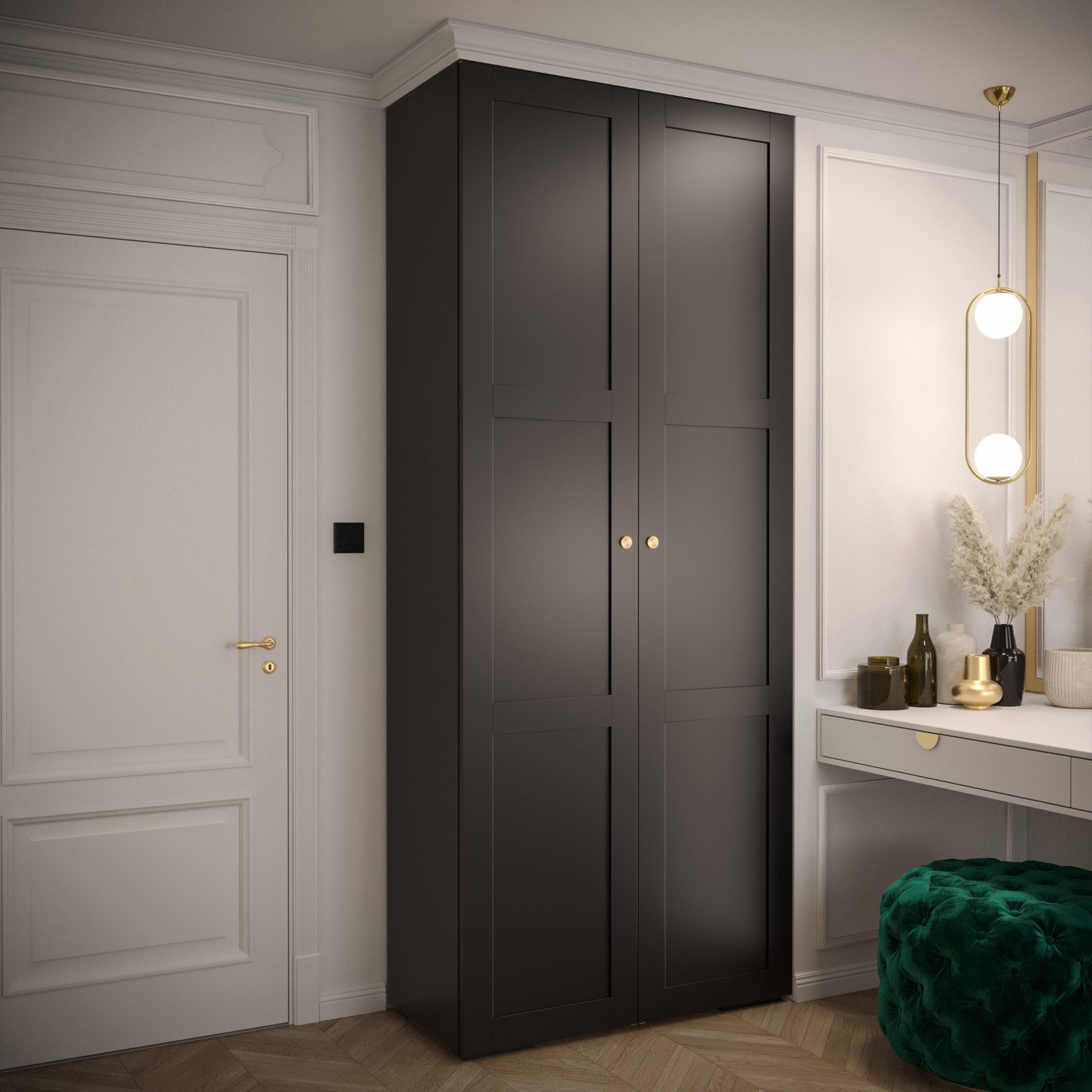 ABIKS MÖBEL Drehtürenschrank MANHATTAN RYFEL 10 günstig online kaufen