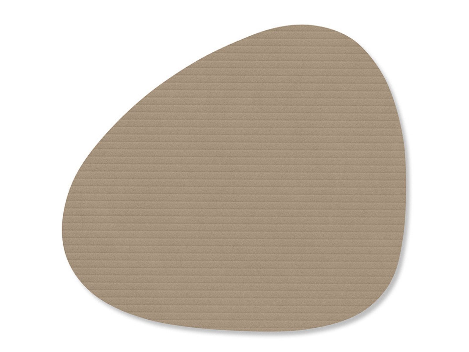 LIND DNA Platzset Corduroy Untersetzer Curve clay brown 11x13cm