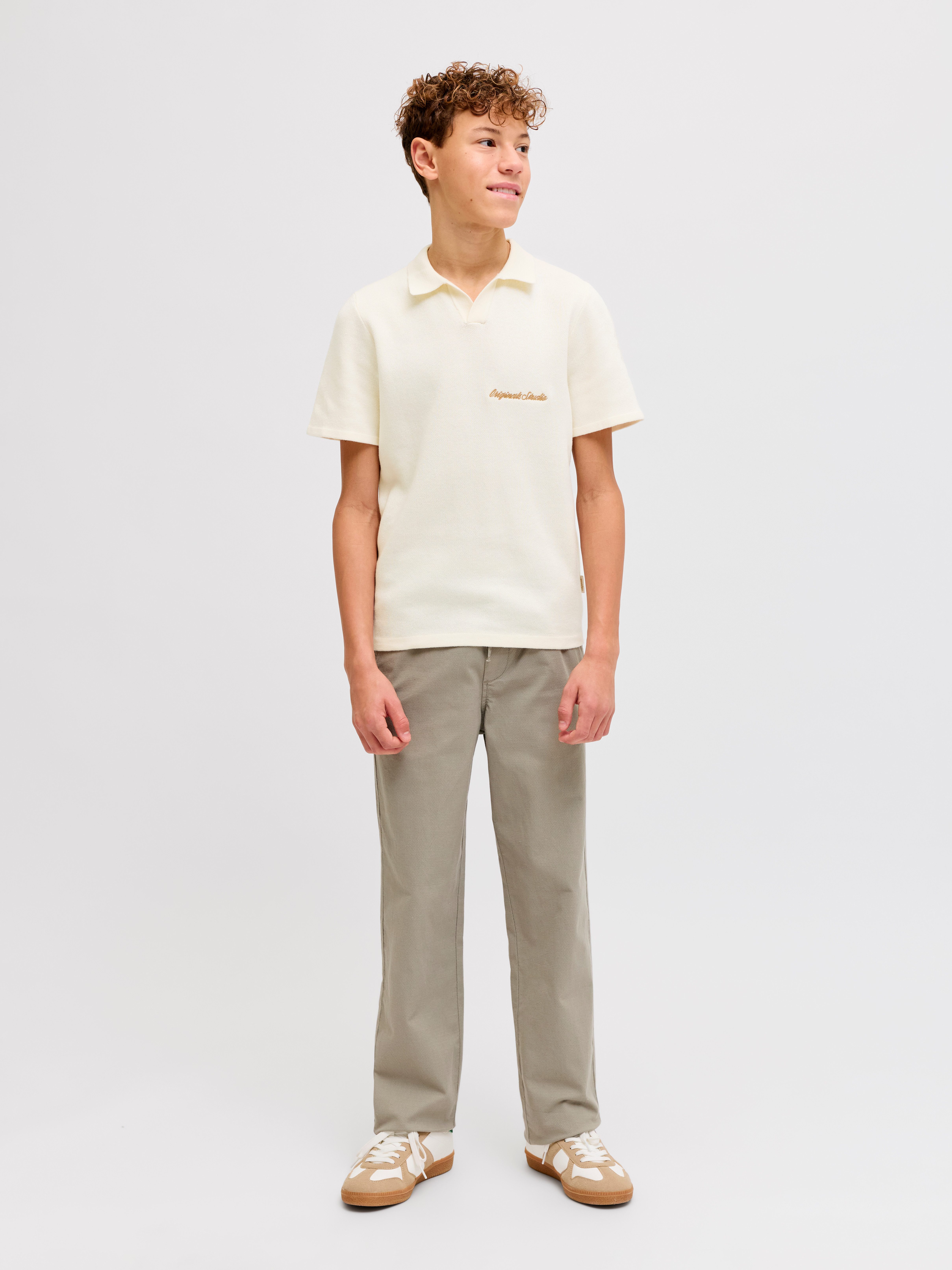 Jack & Jones Junior Polokragenpullover JORNORREBRO LIGHT KNIT SS POLO JNR – Bild 5 von 5