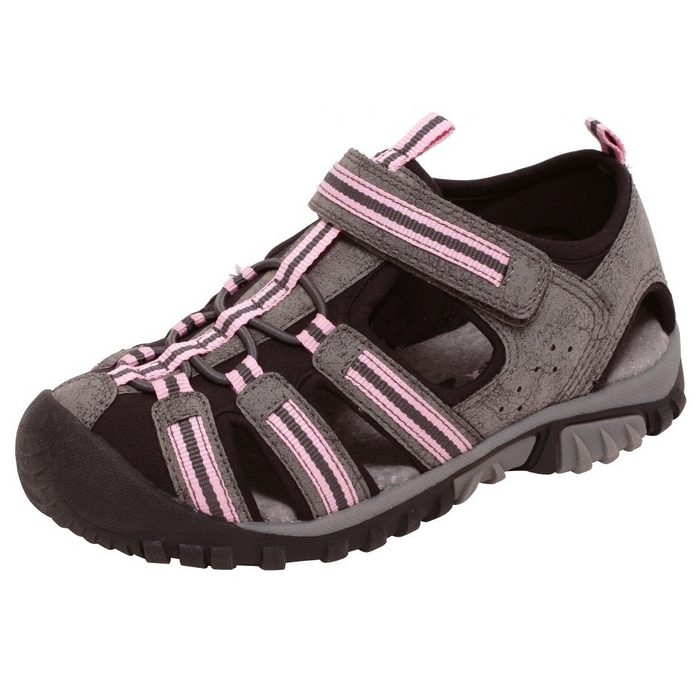 Zapato Outdoorsandale Mädchen Sport Outdoor Sandalen Kinder Sommersandalen Klettverschluss grau rosa