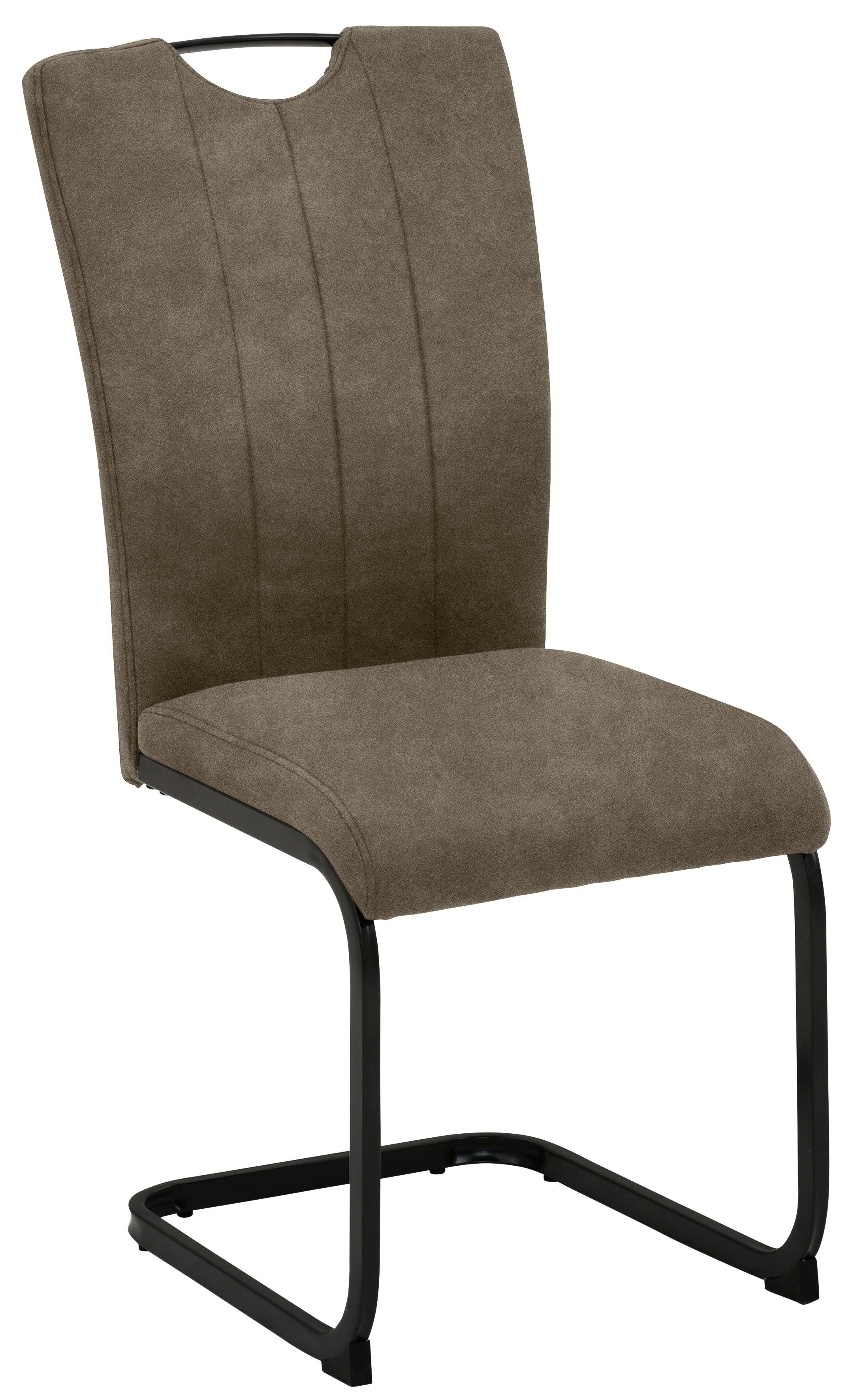 Home affaire Freischwinger Napoli (Set, 2 St), Vintage-Mikrofaser Bezug, Belastbarkeit bis 130kg, im 2er oder 4er Set