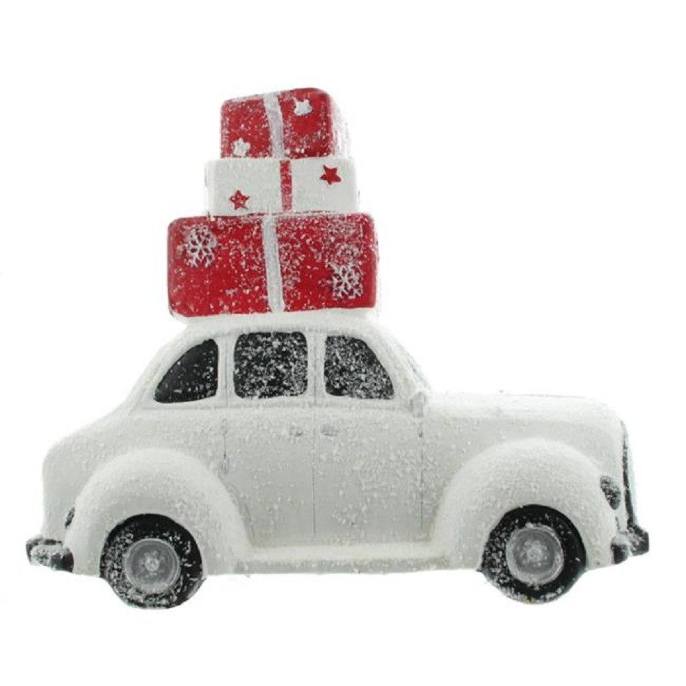 Mel-O-Design Weihnachtsfigur Weihnachtsauto mit Geschenken Weihnachtsdekoration (1 St)