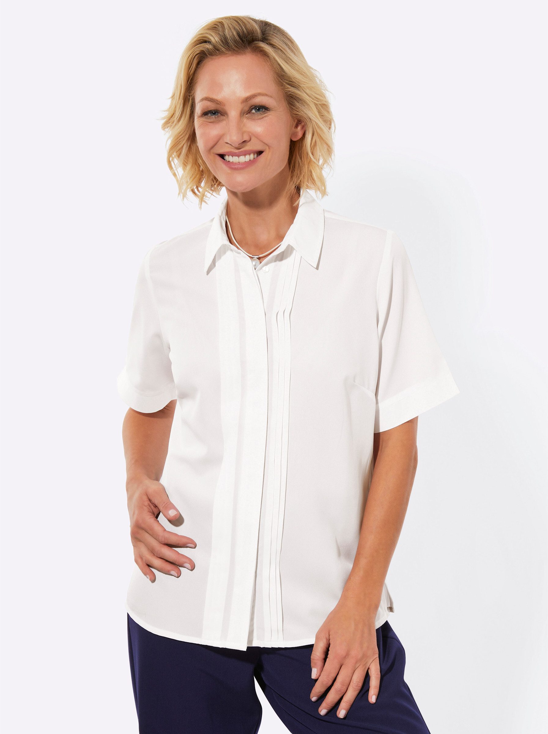 Witt Klassische Bluse Kurzarmbluse günstig online kaufen