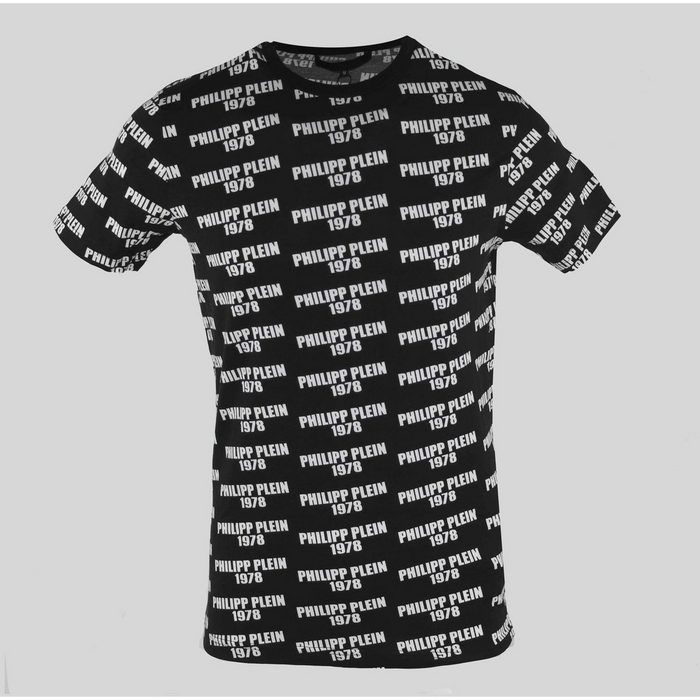 PHILIPP PLEIN T-Shirt schwarz-weiß R-Ausschnitt