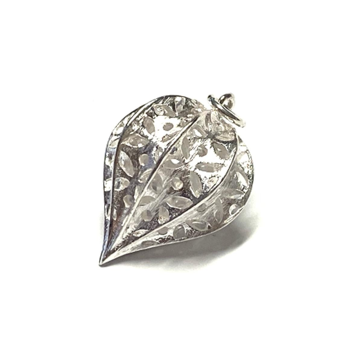 Ohrstecker-Set Laternenblüte Anhänger 925 Silber matt Physalis filigran Kette