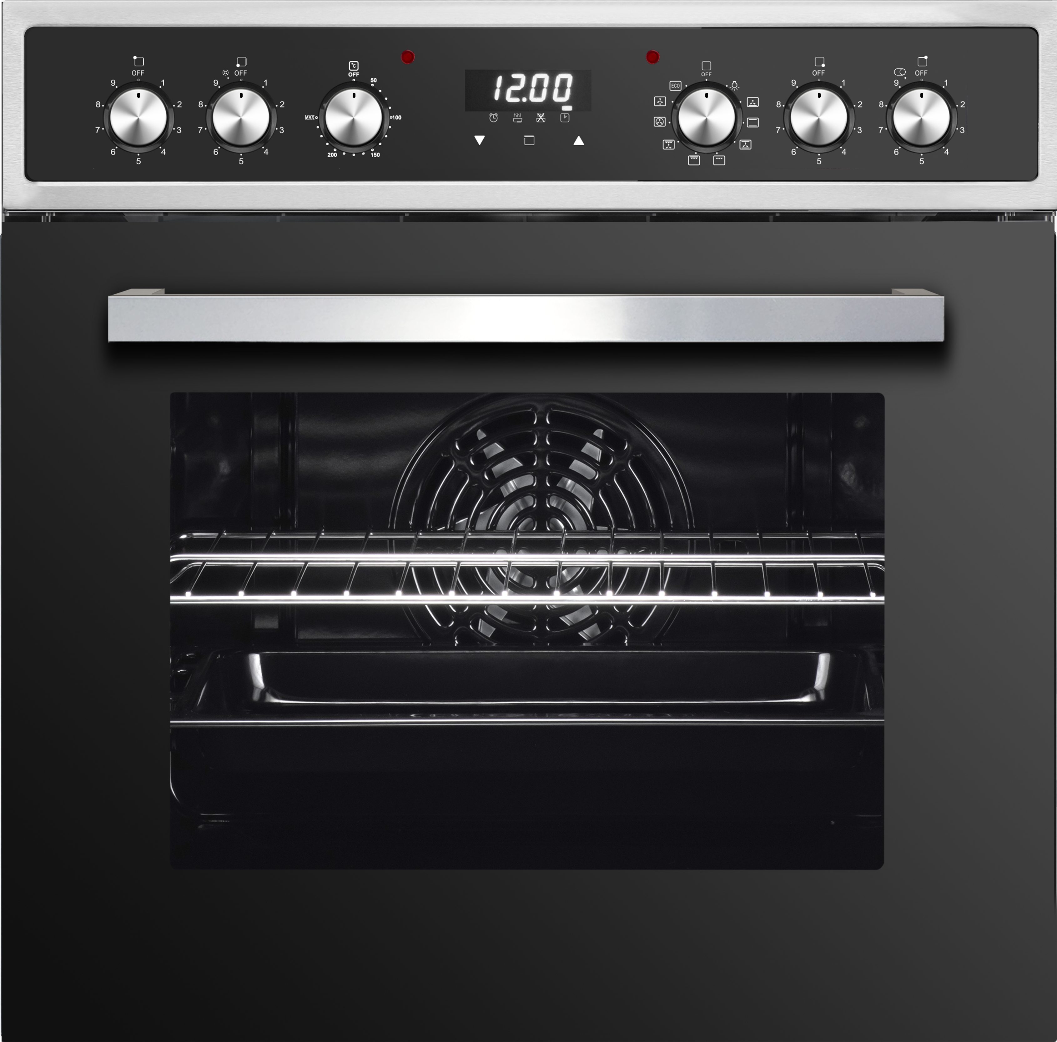 PKM Backofen-Set EHS8 PKM Einbauherdset EHS8-2KBG Premium Set 9 Backofenfunktionen, mit 1-fach-Teleskopauszug, Keine / manuell, Vollglasinnentür Teleskopauszüge Timer Restwärmeanzeige Gehäusekühlung