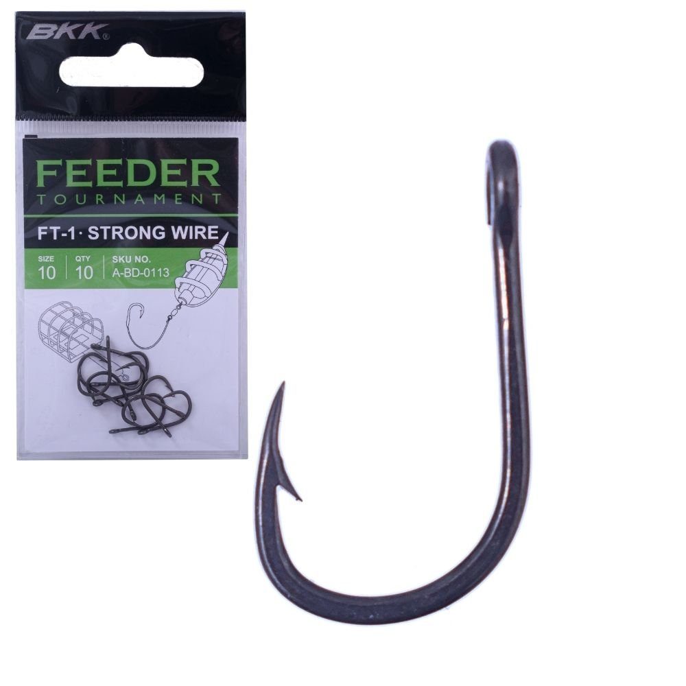 BKK Feederhaken BKK FT-1 Strong Wire Feeder Hook #14 / Friedfischhaken