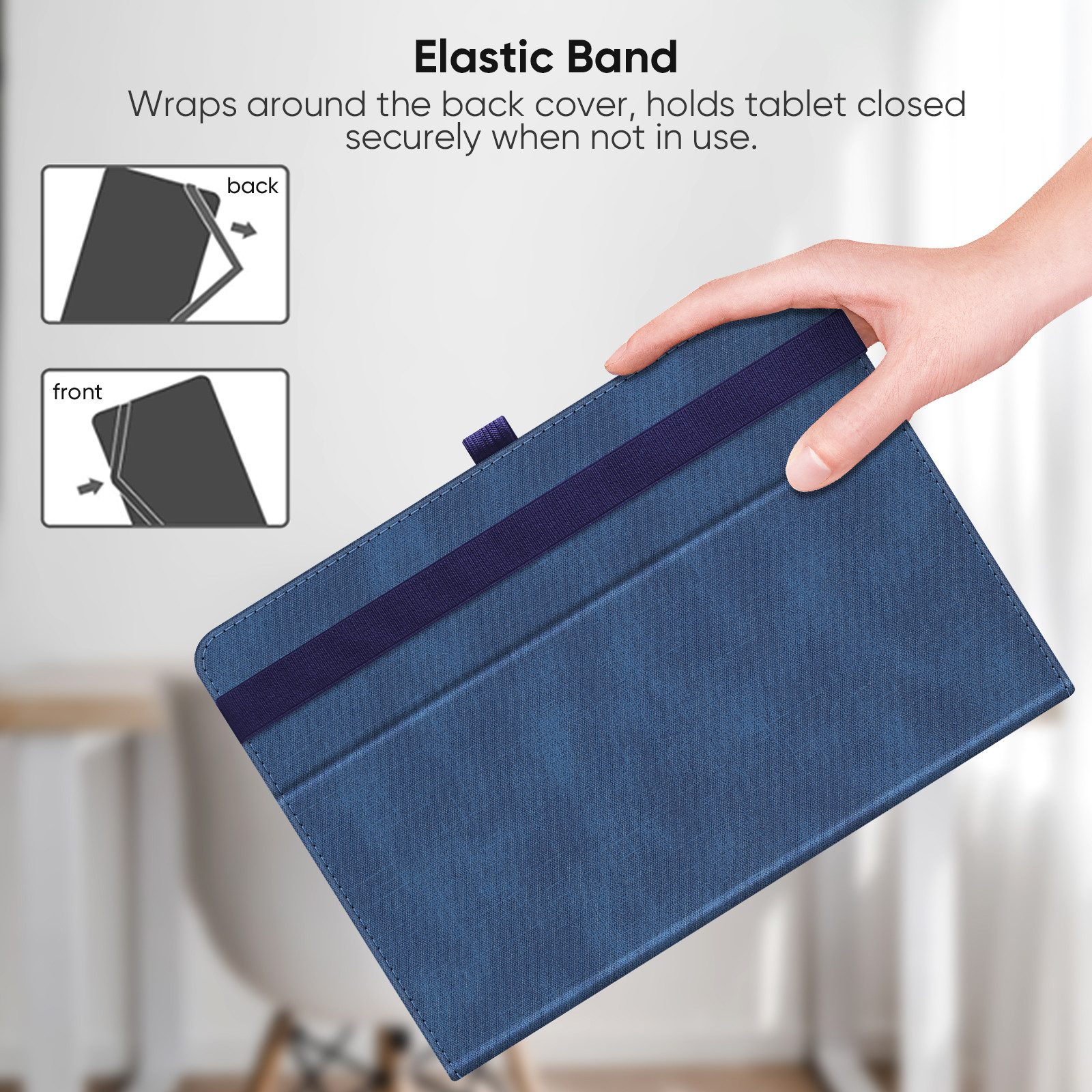 Fintie Tablet-Hülle Universal Hülle für Blackview Tab60 WiFi Tablet 10''/Tab 70/Tab 80 10" – Bild 4 von 5
