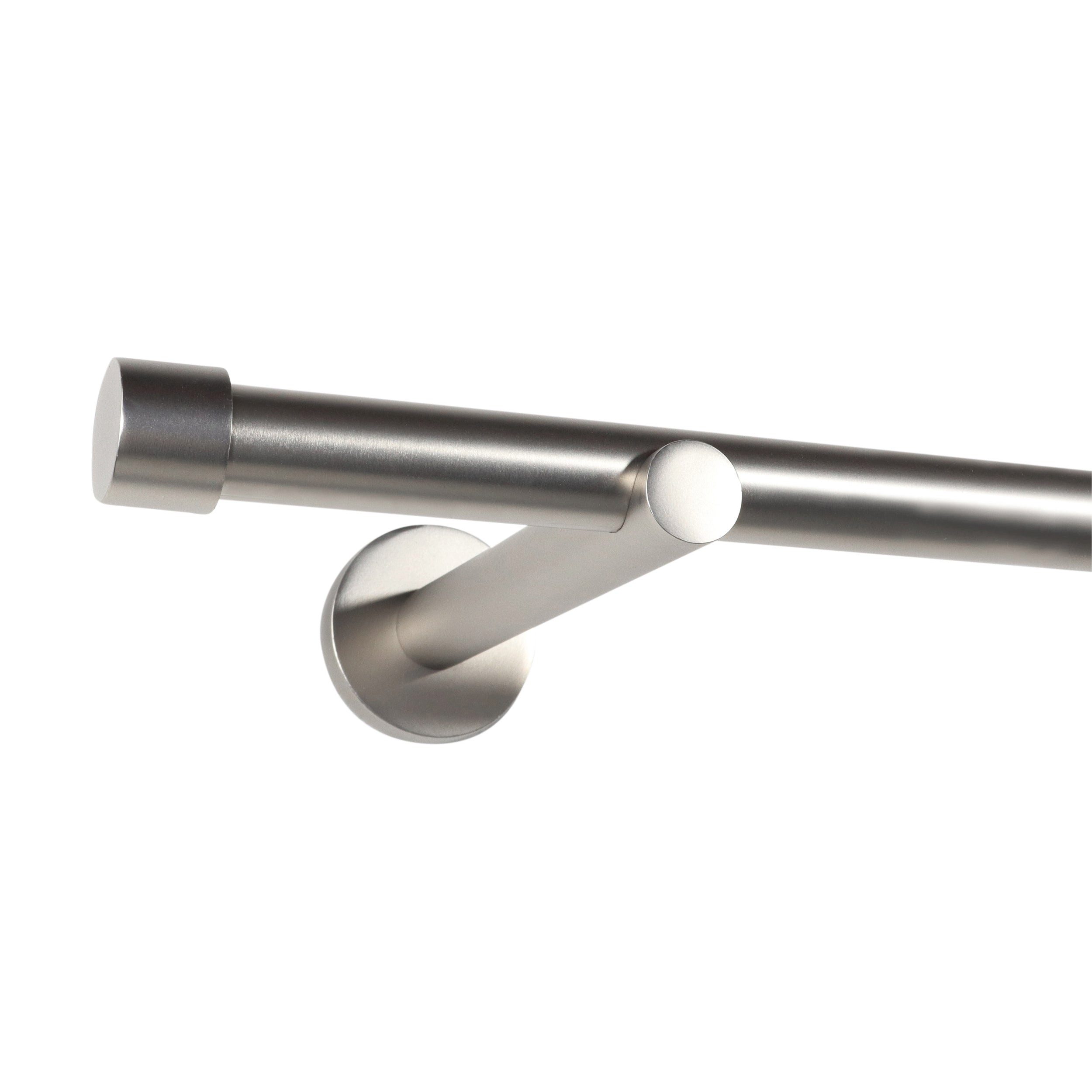 Deco-Raum Gardinenstange Trend, Ø 19 mm, 1-läufig, kürzbar, Wunschmaßlänge, Bohren, verschraubt, Metall, Komplett-Set mit Befestigungsmaterial