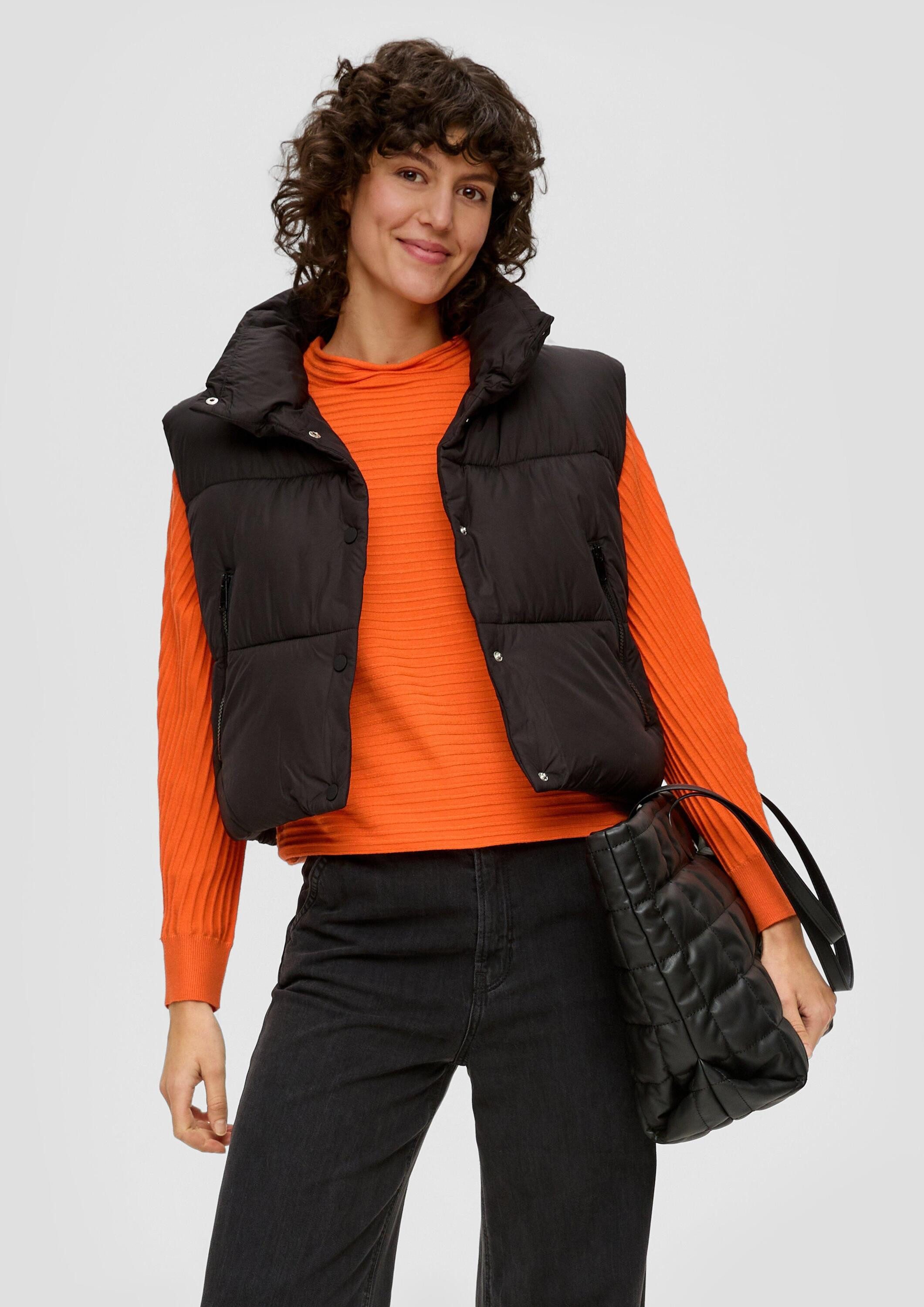 s.Oliver Longpullover Strickpullover Strickpullover mit Fledermausärmeln