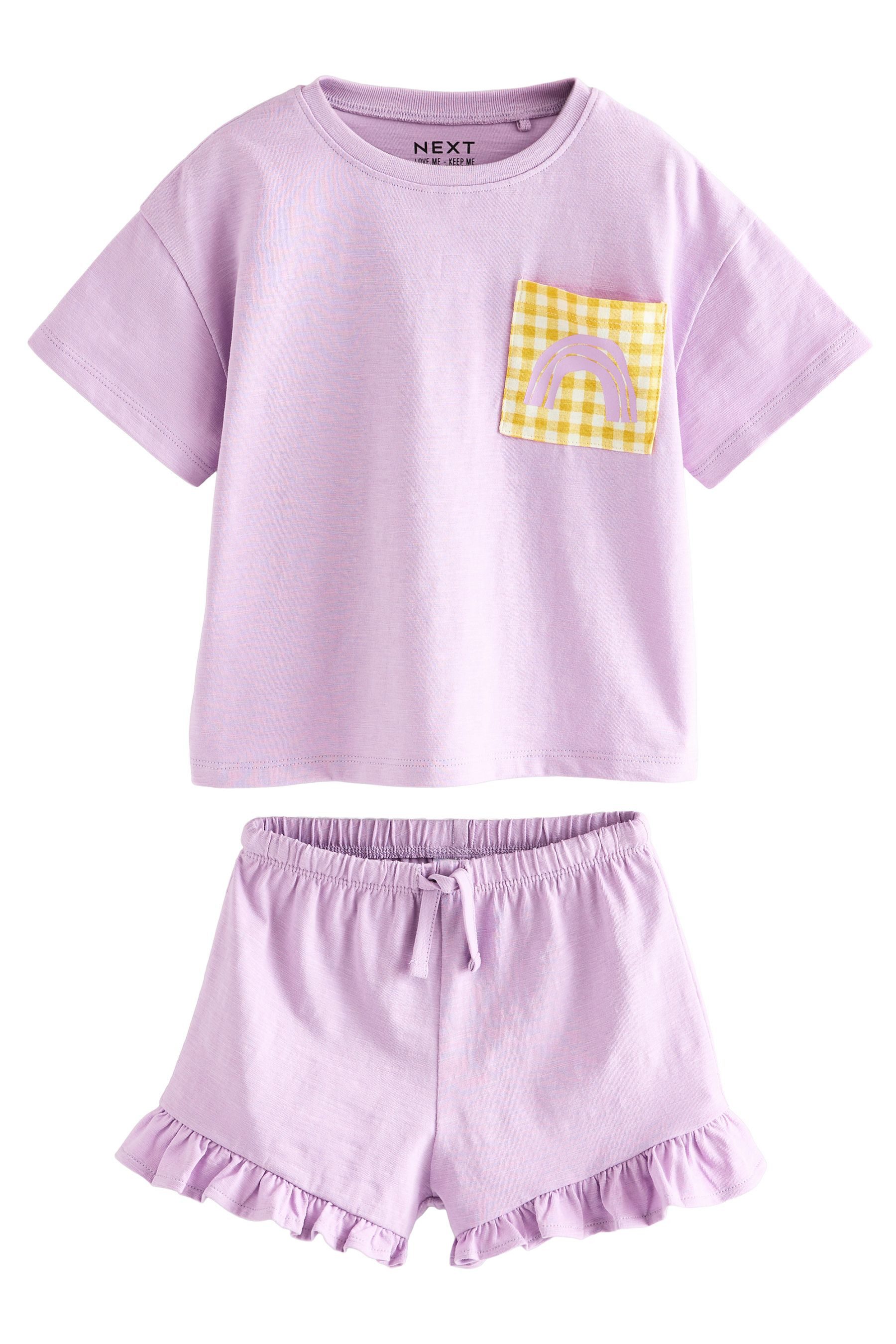 Next T-Shirt & Shorts Set mit Oberteil und Shorts, 3er-Pack (6-tlg)