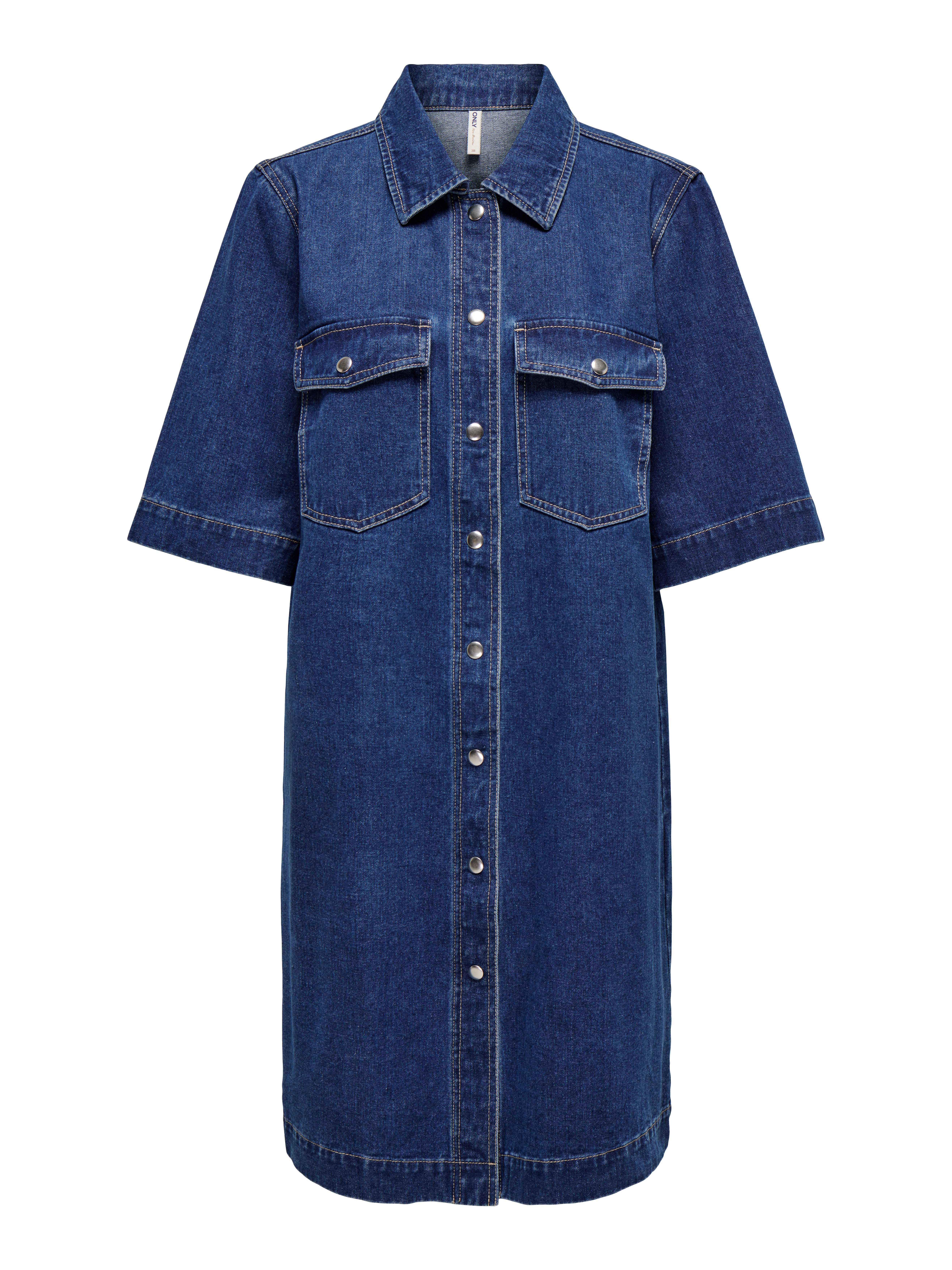 Jeanskleid ONLBELLE S/S BUTTON DRESS DNM GUA NOOS