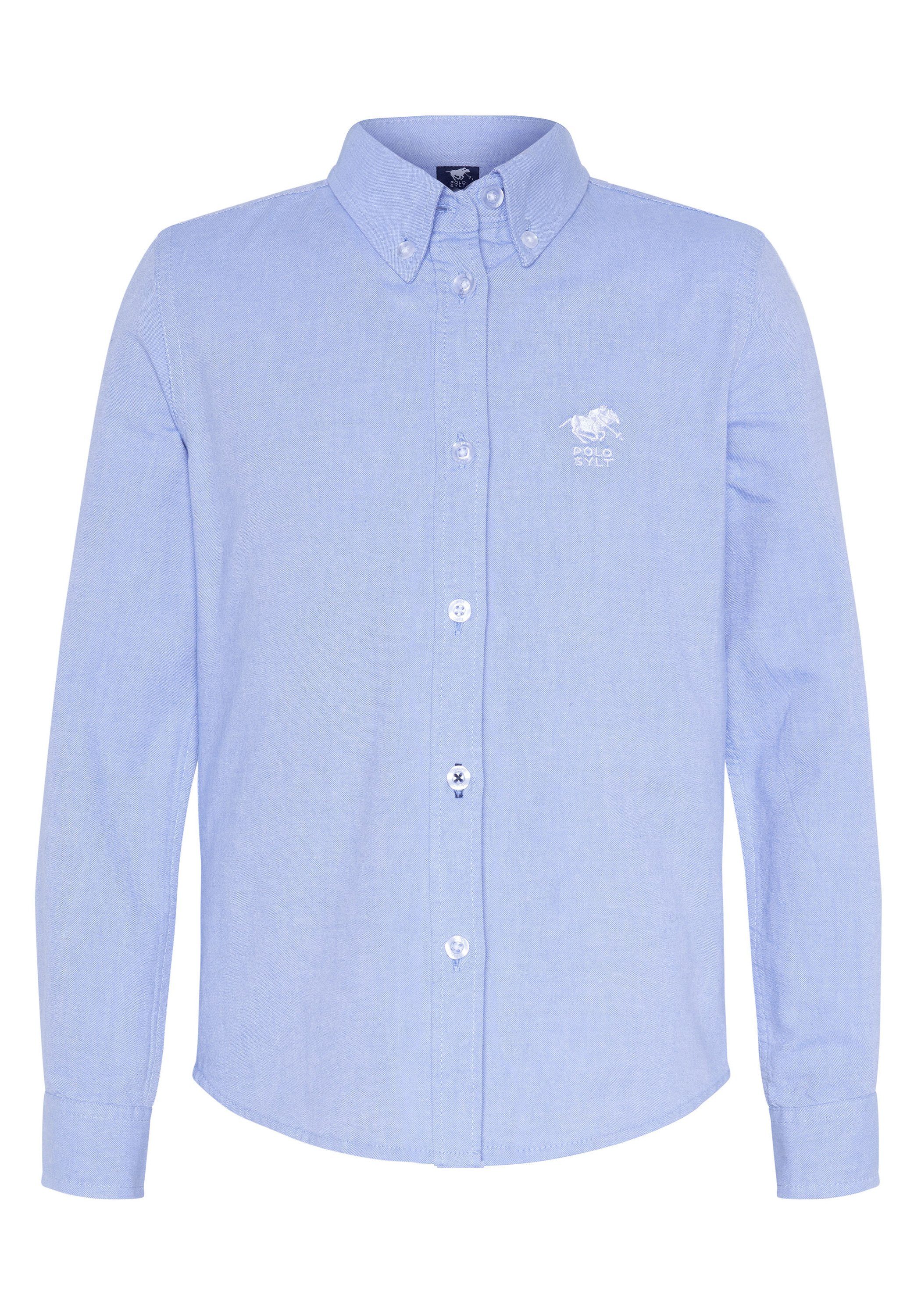 Polo Sylt Hemdbluse aus hochwertiger Oxford Qualität 16-3922 Brunnera Blue