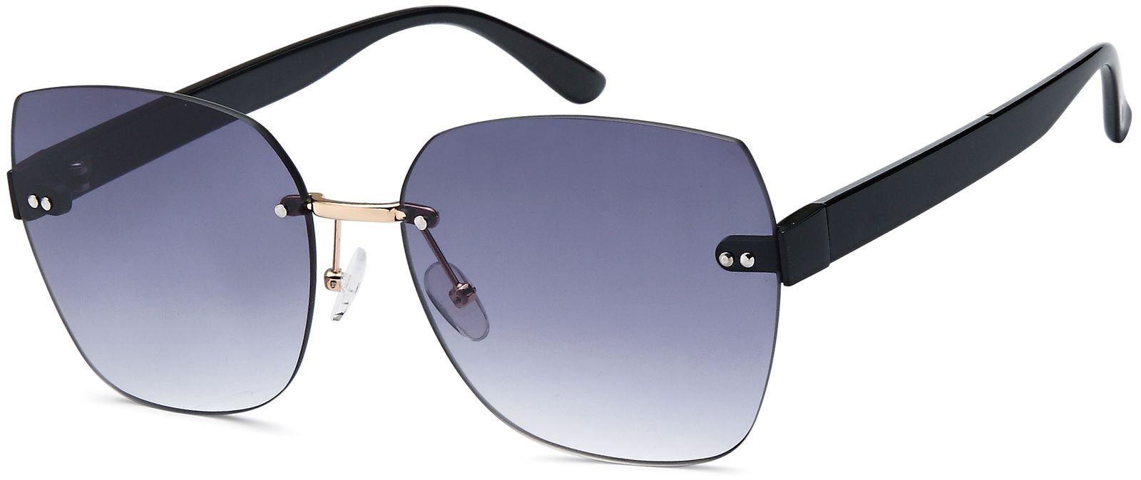 styleBREAKER Sonnenbrille Rahmenlose Rechteckige Sonnenbrille (1-St) Gradient