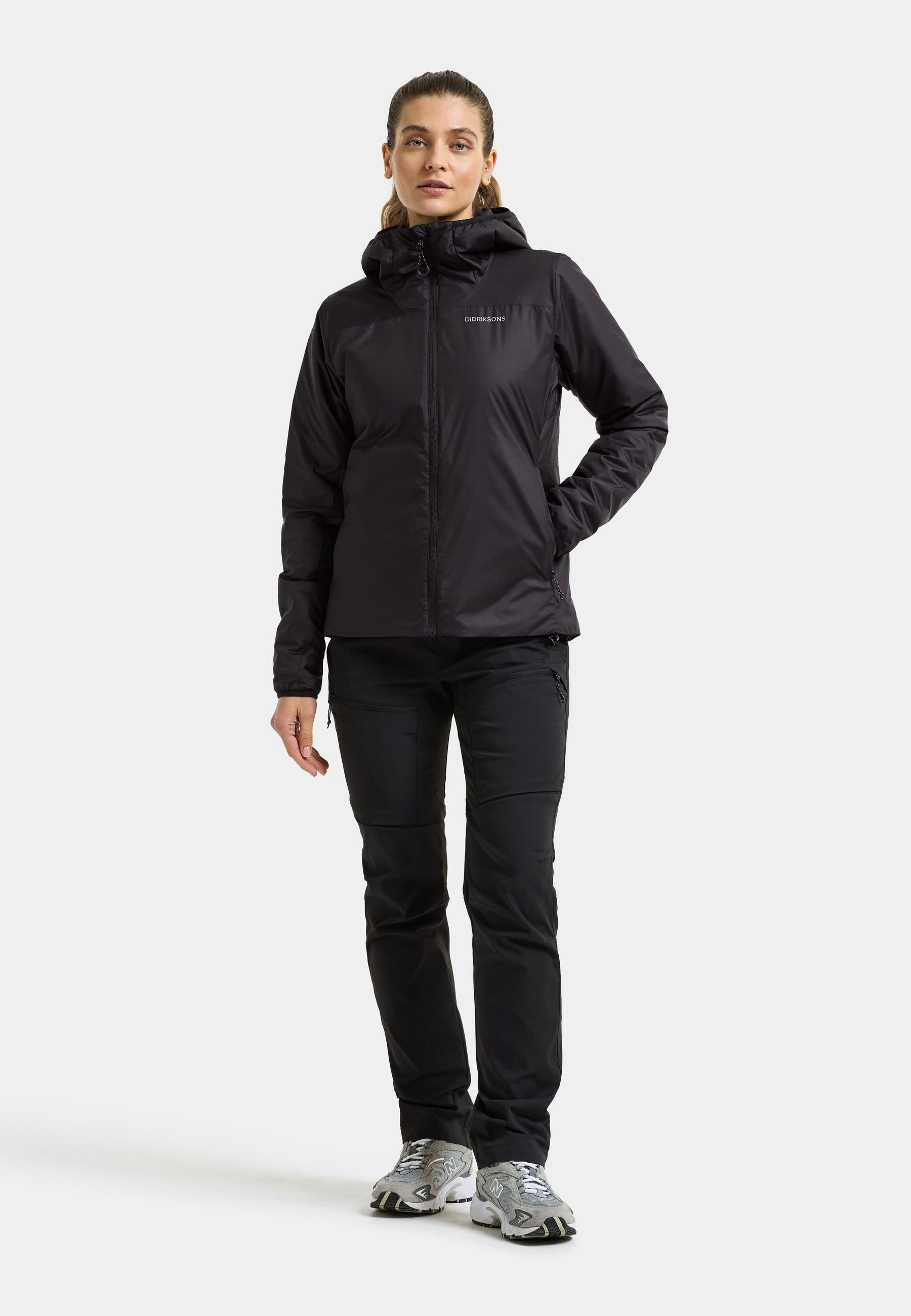Didriksons Outdoorjacke Damen Leichte Thermojacke KARIX mit Kapuze mit Taschen – Bild 2 von 5