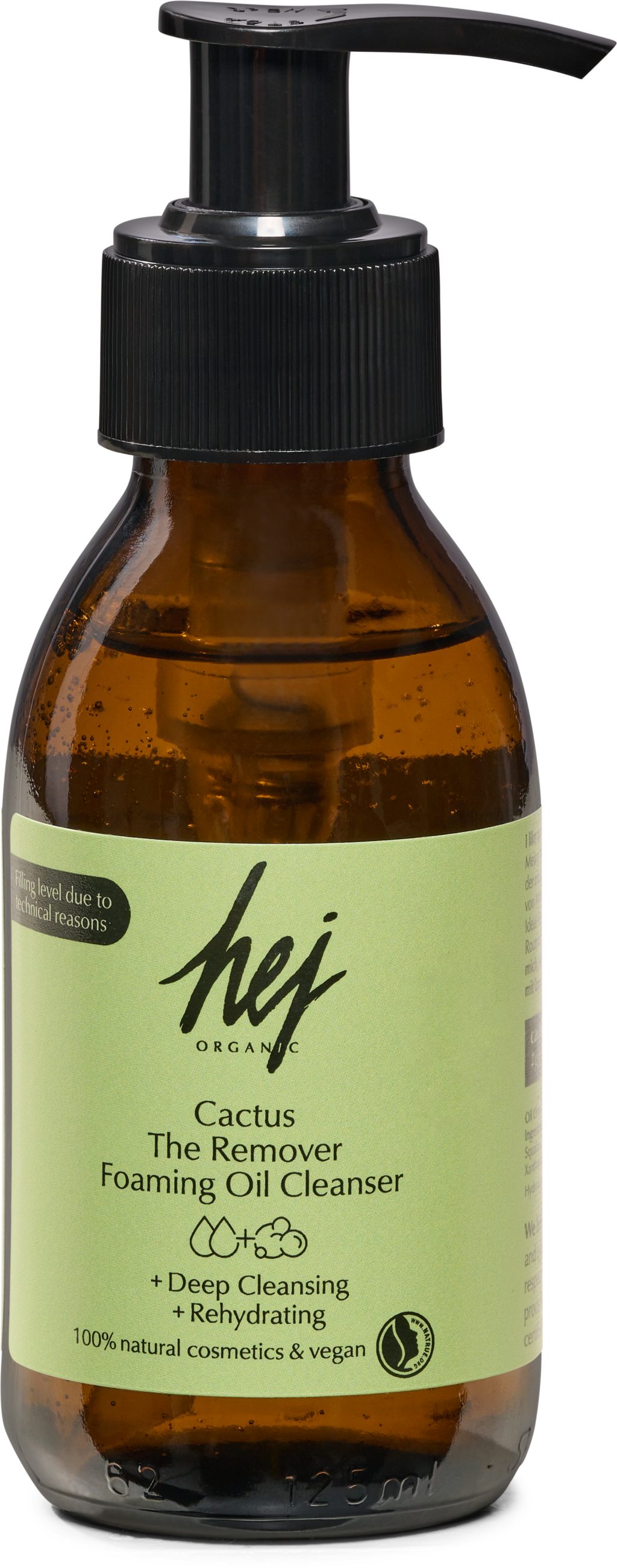 HEJ ORGANIC Gesichts-Reinigungsfluid Cacuts The Remover Foaming Oil Cleanser, 1-tlg.