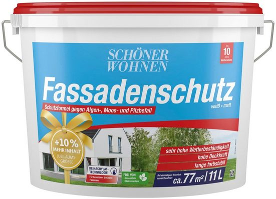 SCHÖNER WOHNEN FARBE Fassadenweiss »Fassadenschutz 11 Liter