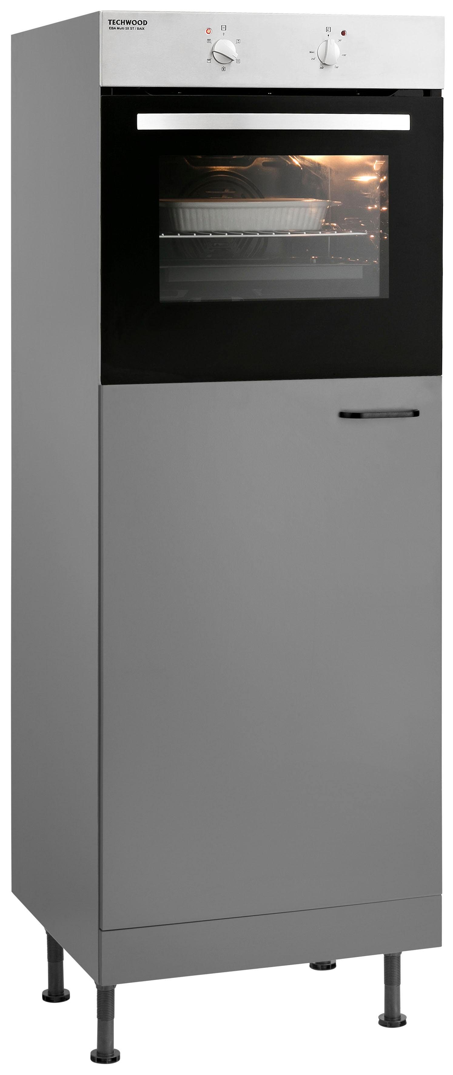 OPTIFIT Backofen/Kühlumbauschrank Elga mit Soft-Close-Funktion, höhenverstellbaren Füßen, Breite 60 cm