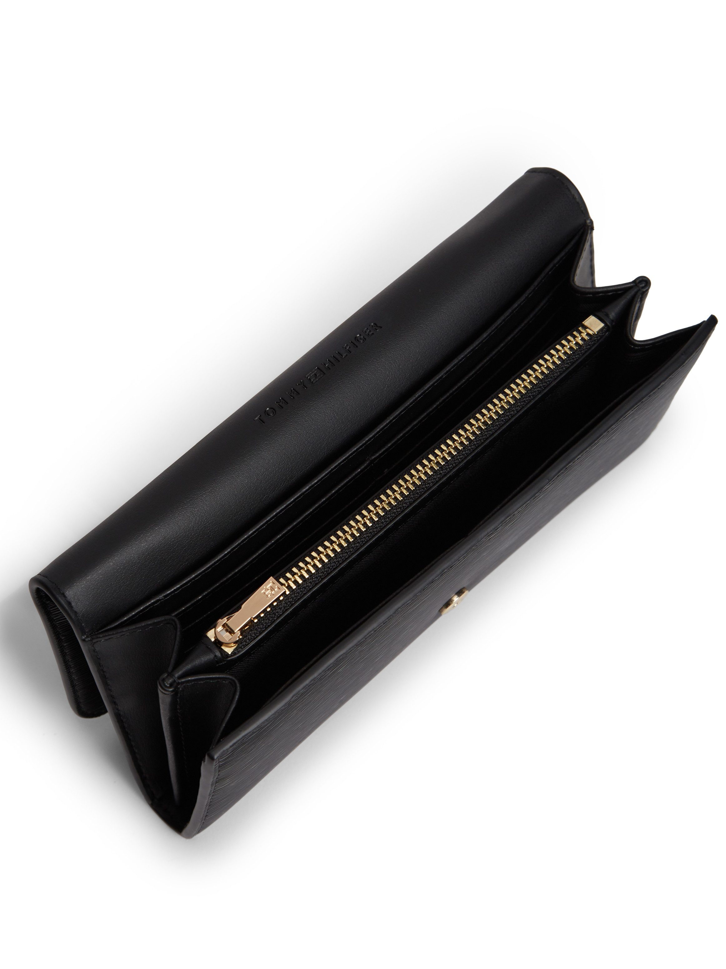 Tommy Hilfiger Geldbörse TH MODERN LRG FLAP WALLET, Damen Geldbeutel, Portemonnaie mit Logo-Schriftzug