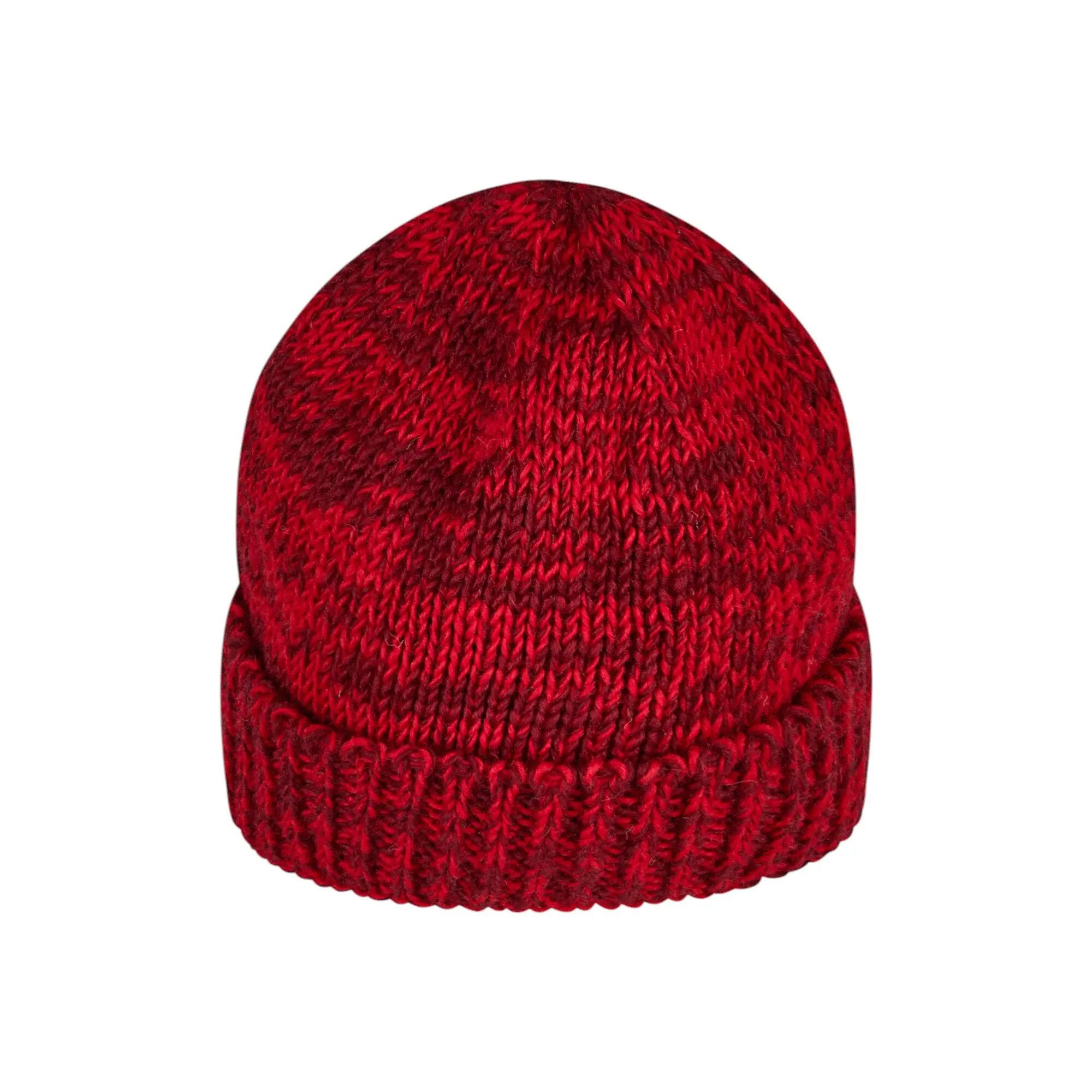 THC Natural Line Strickmütze THC Schafwoll Rollcap 715 rot (1 Stück, 1-St., 1 Stück) Innenfutter: Fleece