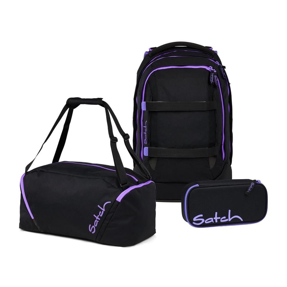 Satch Schulrucksack Pack (3tlg, inkl. Schlamperbox und Sporttasche)