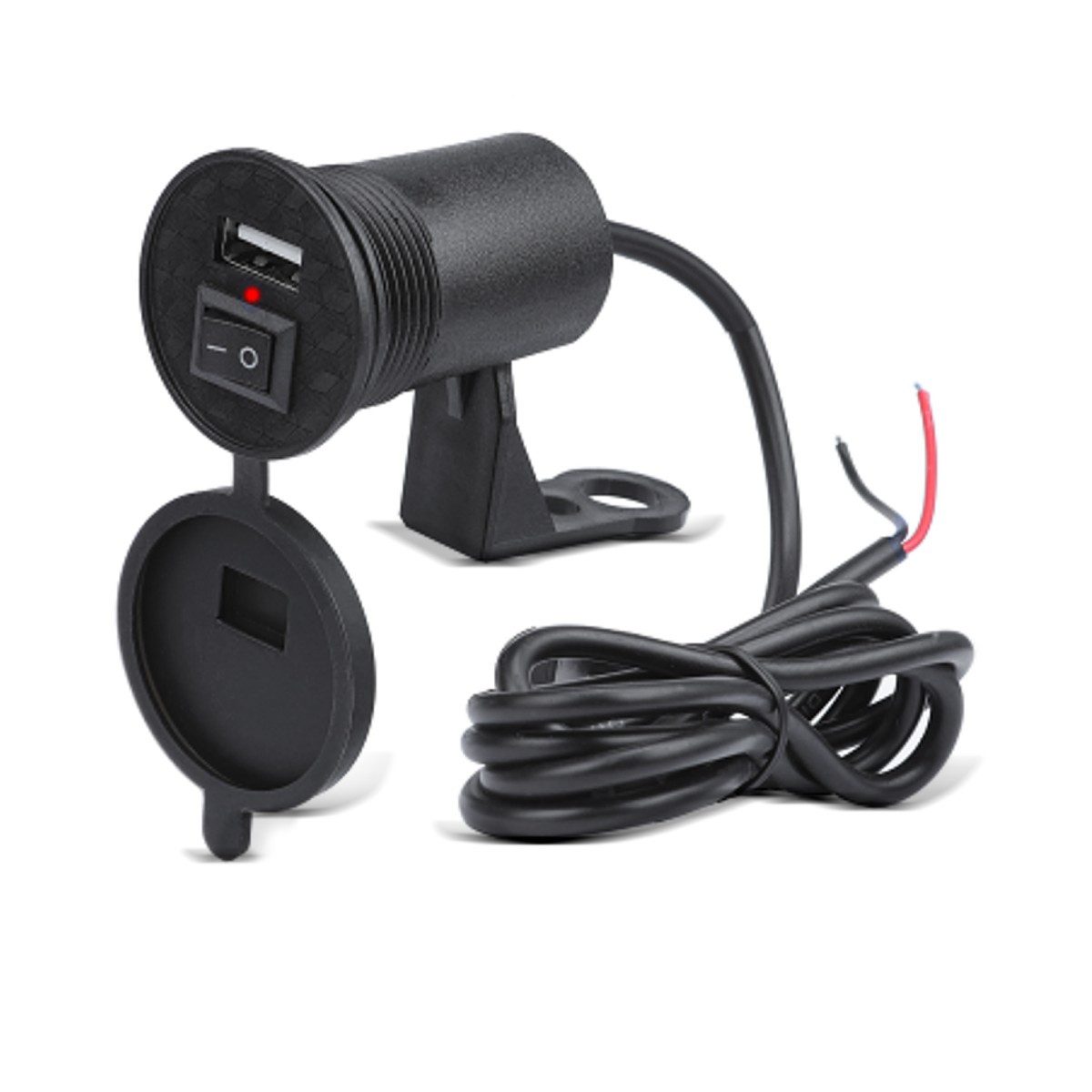 12V Motorrad USB Steckdose # US4 USB-Ladegerät