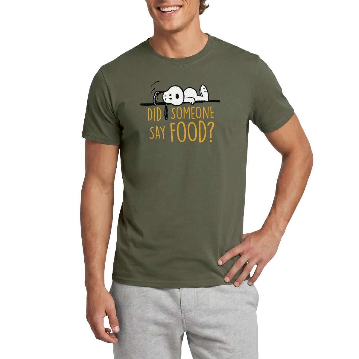T-Shirt Peanuts Snoopy Ich Hab Hunger Lustiger Spruch Männer T-Shirt